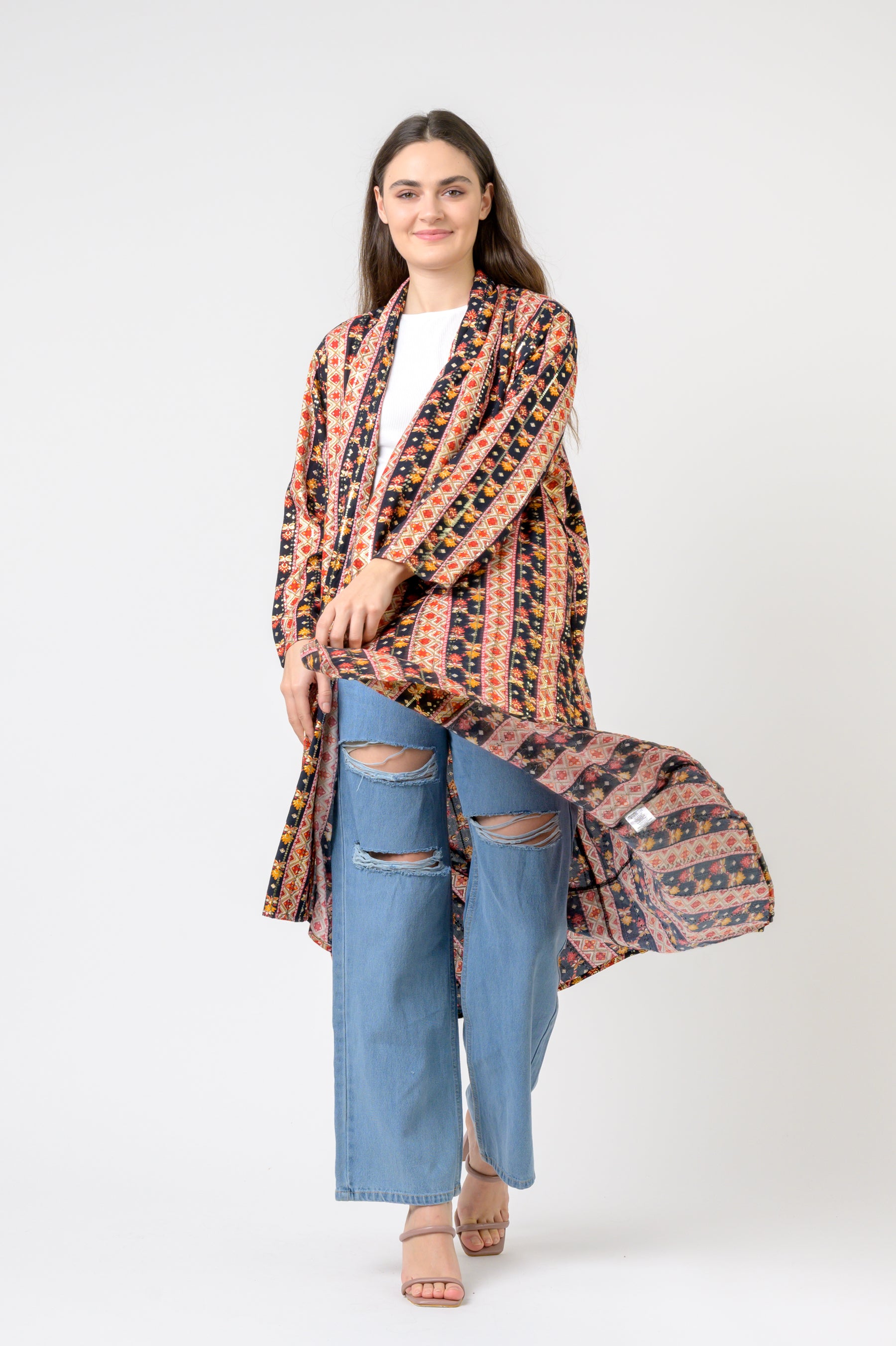 Banded Fashion Duster
