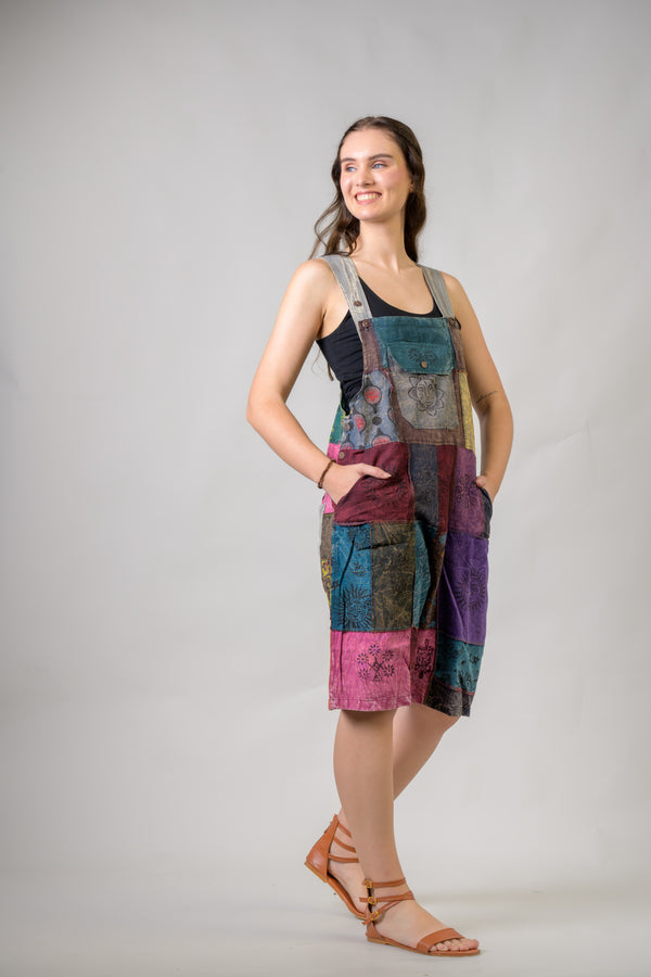 Colorful Mushroom Patches Short Jumper