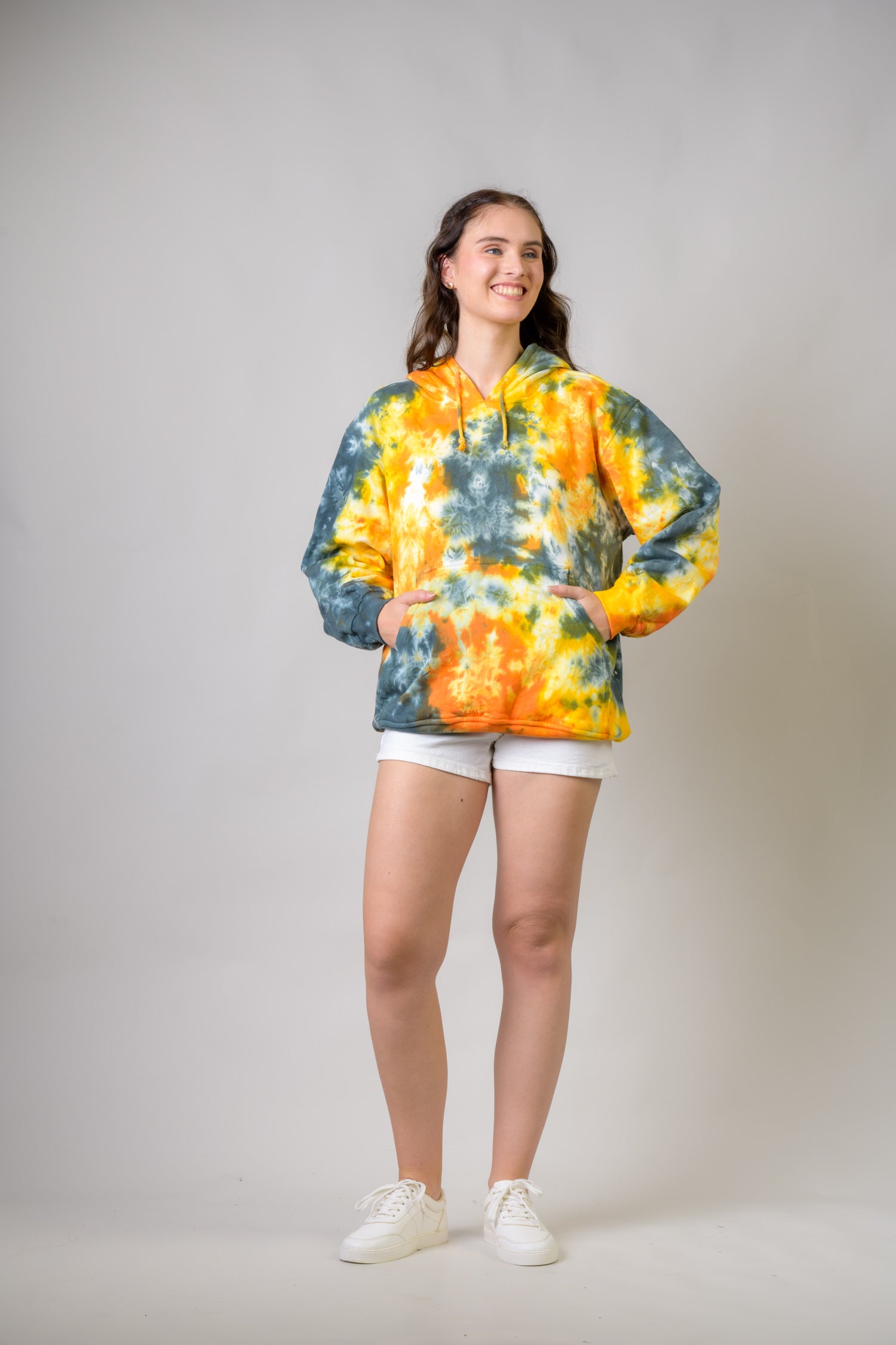 Rhea Cotton Tai-Dai Hoodie