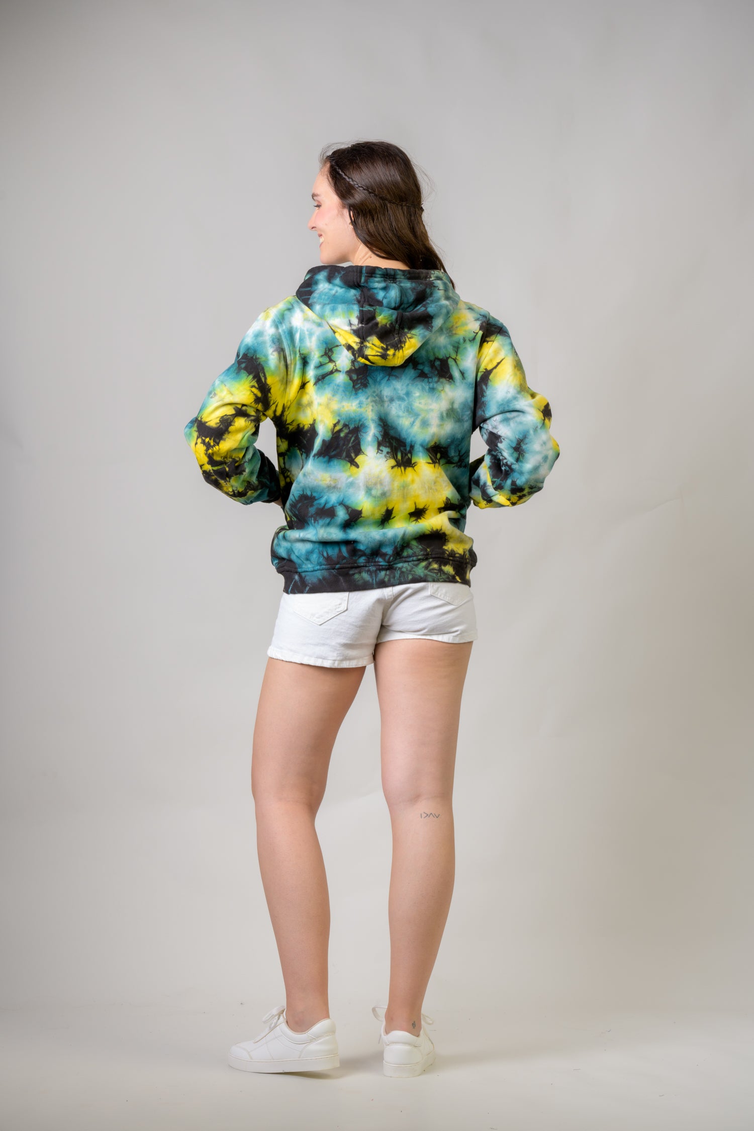 Rhea Cotton Tai-Dai Hoodie