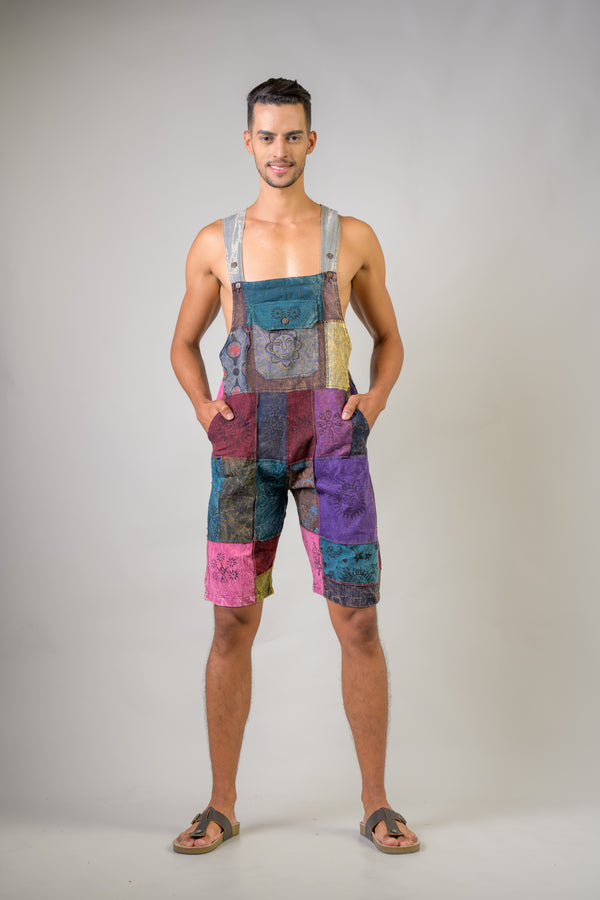 Colorful Mushroom Patches Short Jumper - Multicolor