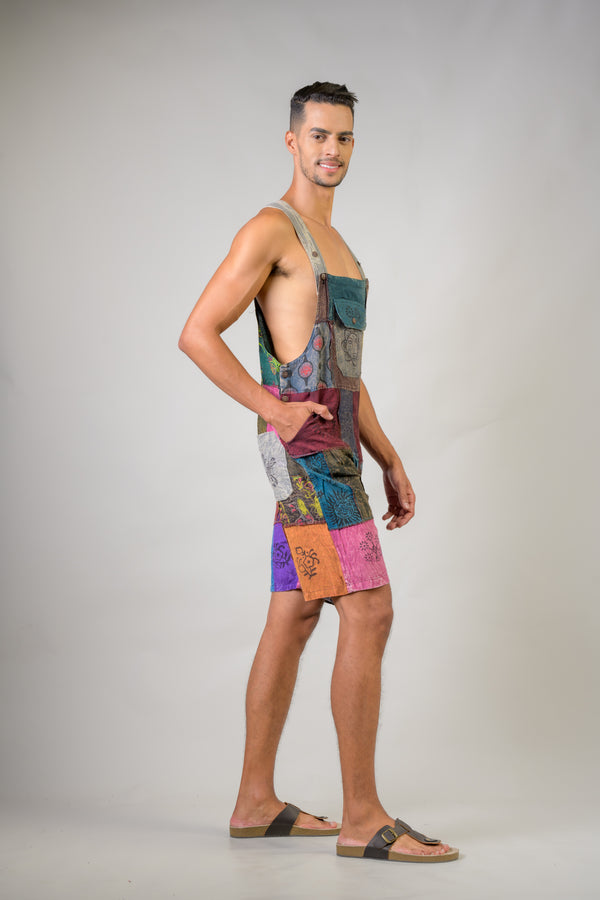 Colorful Mushroom Patches Short Jumper