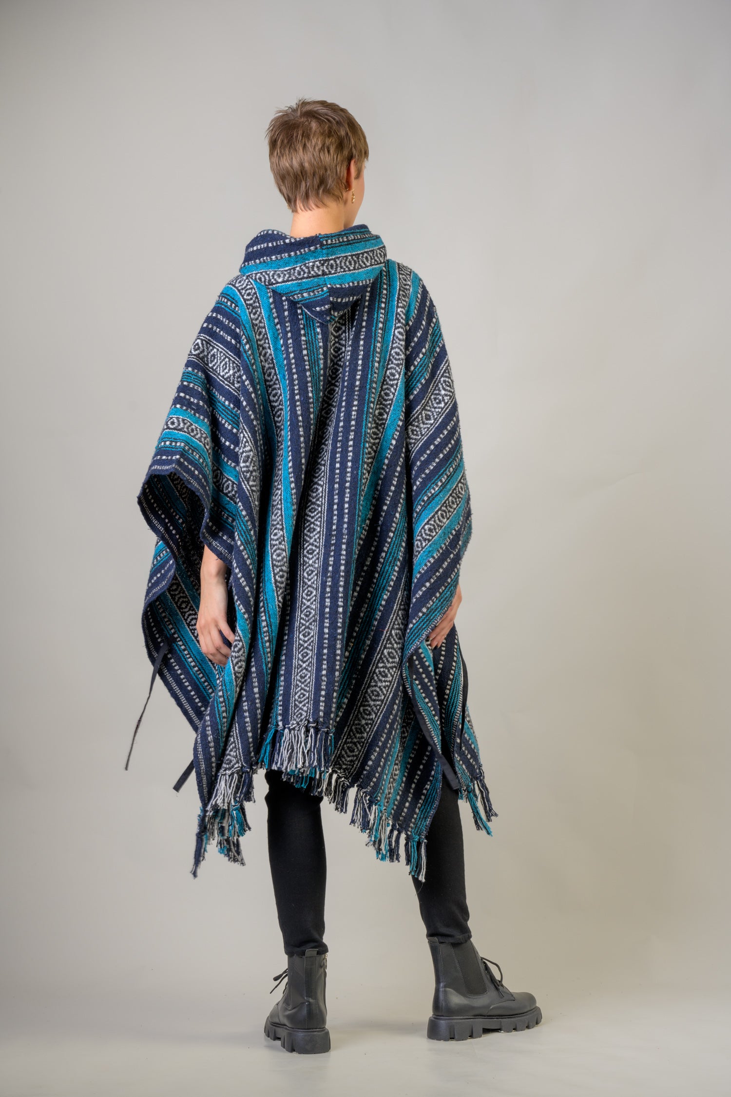 Pattern Cotton Poncho