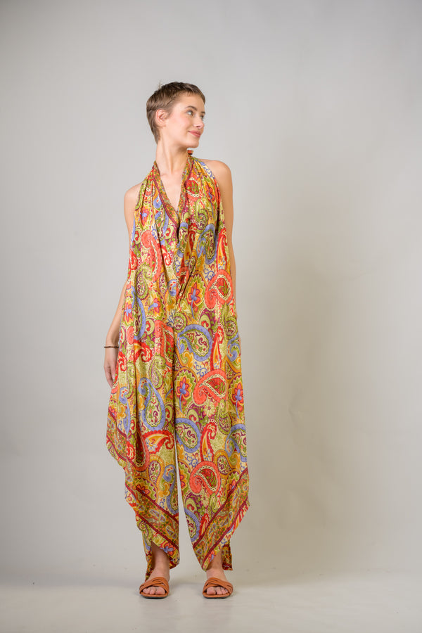 Printed Front Knot Pants