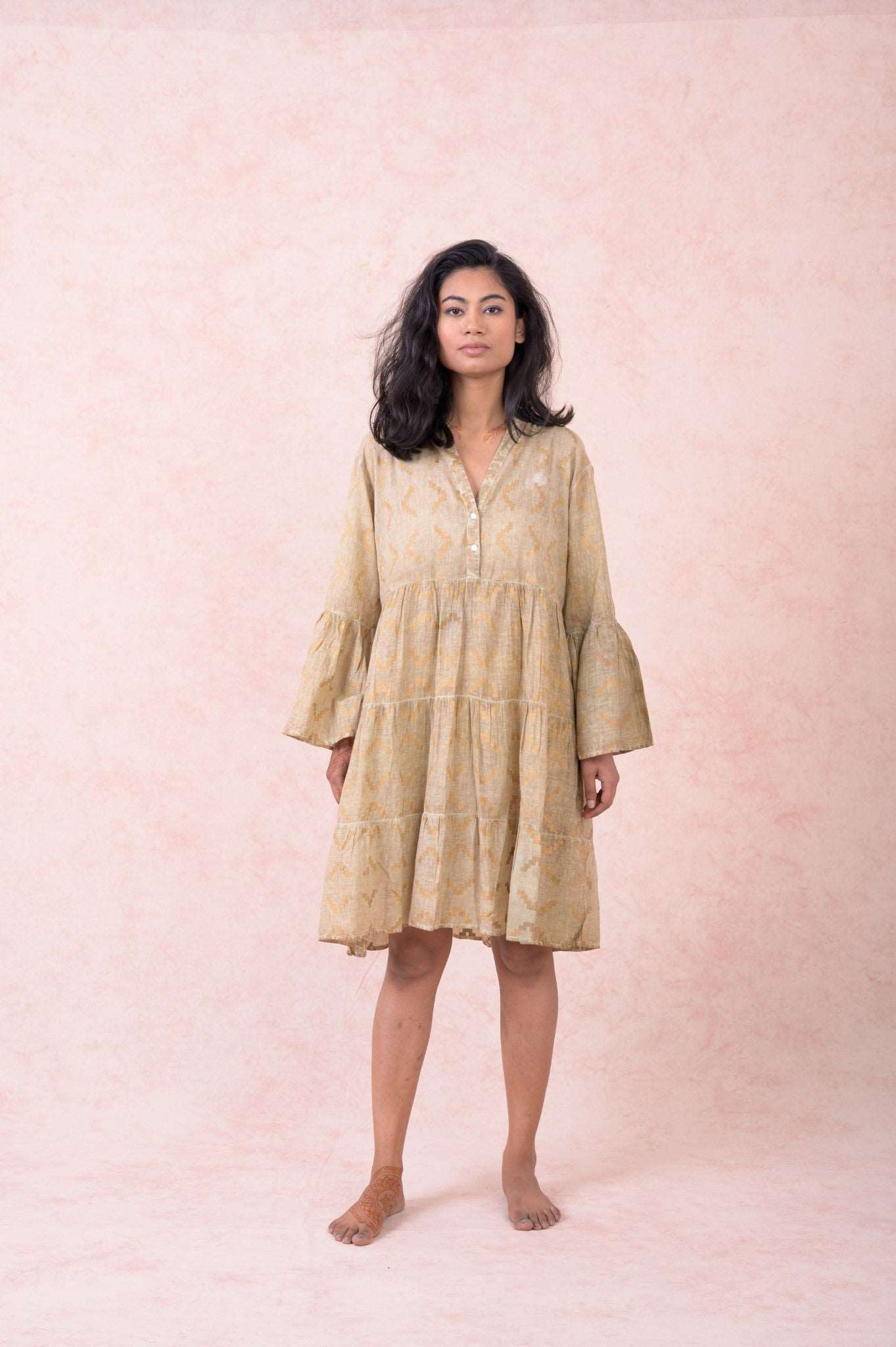 Rhea Block Print Dress