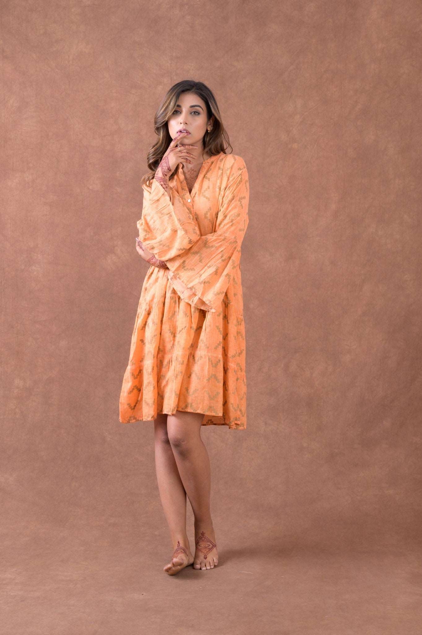 Rhea Block Print Dress