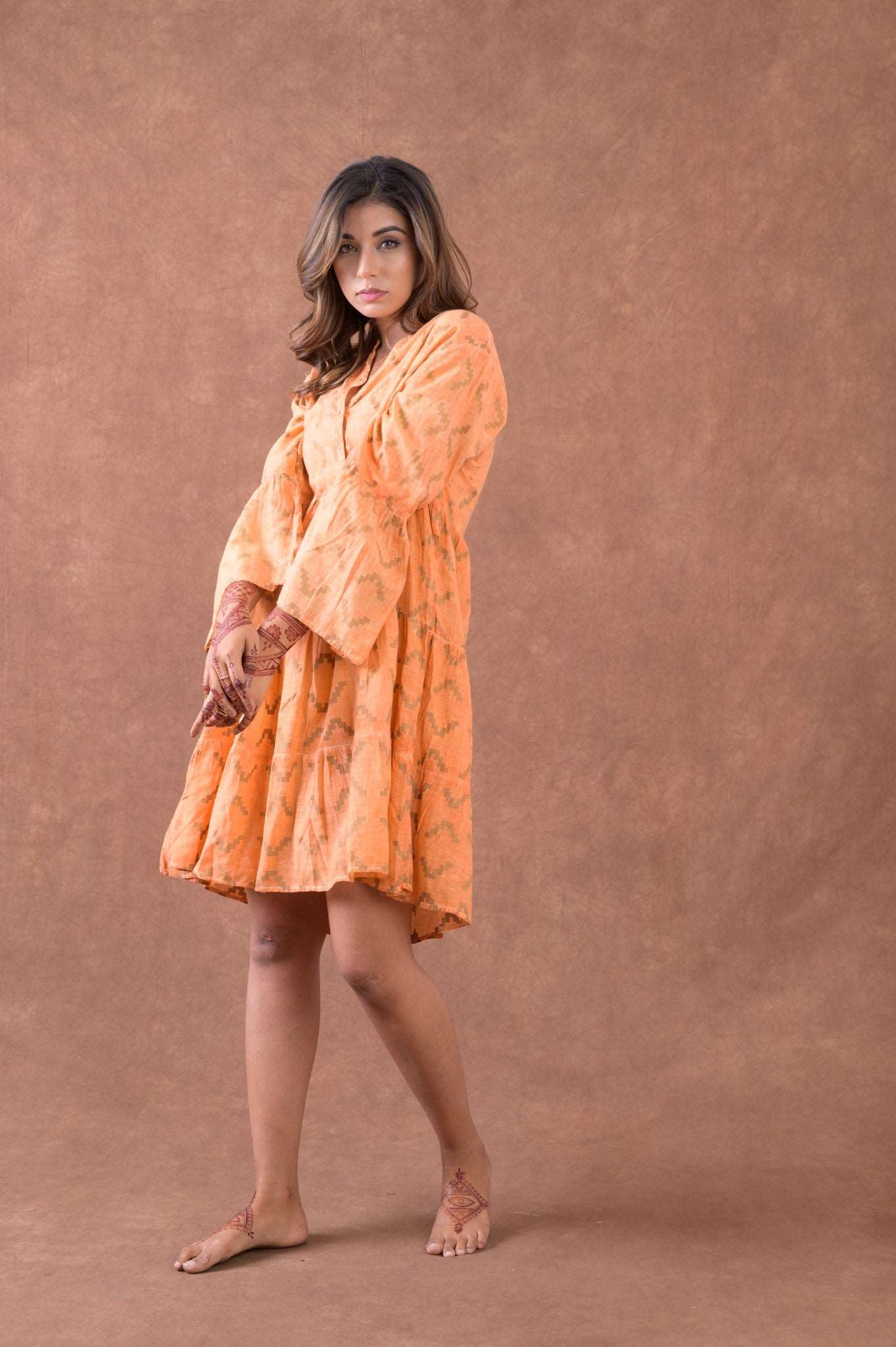 Rhea Block Print Dress