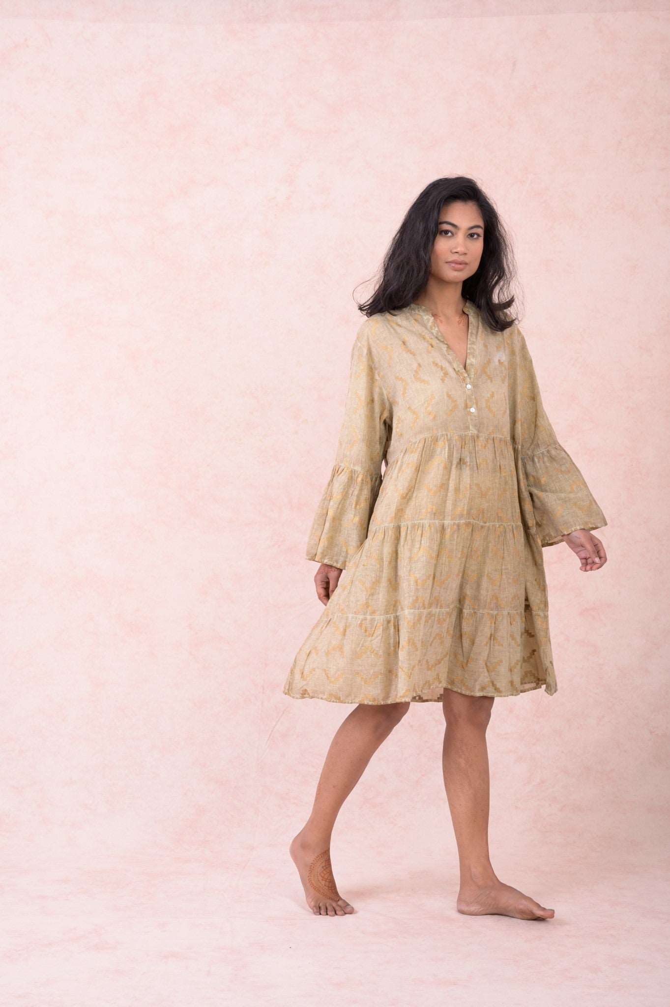 Rhea Block Print Dress