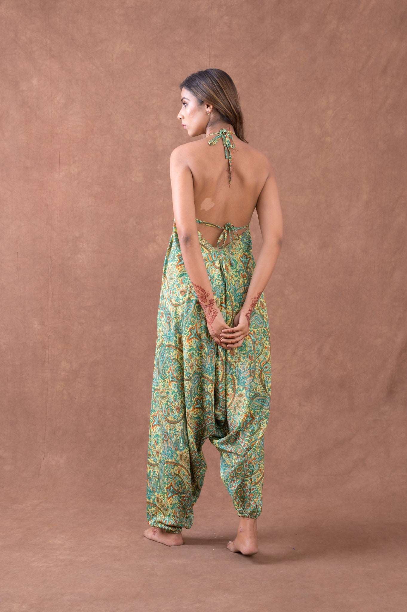 Rhea Boho Print Harem Jumpsuit Rhea Fashion