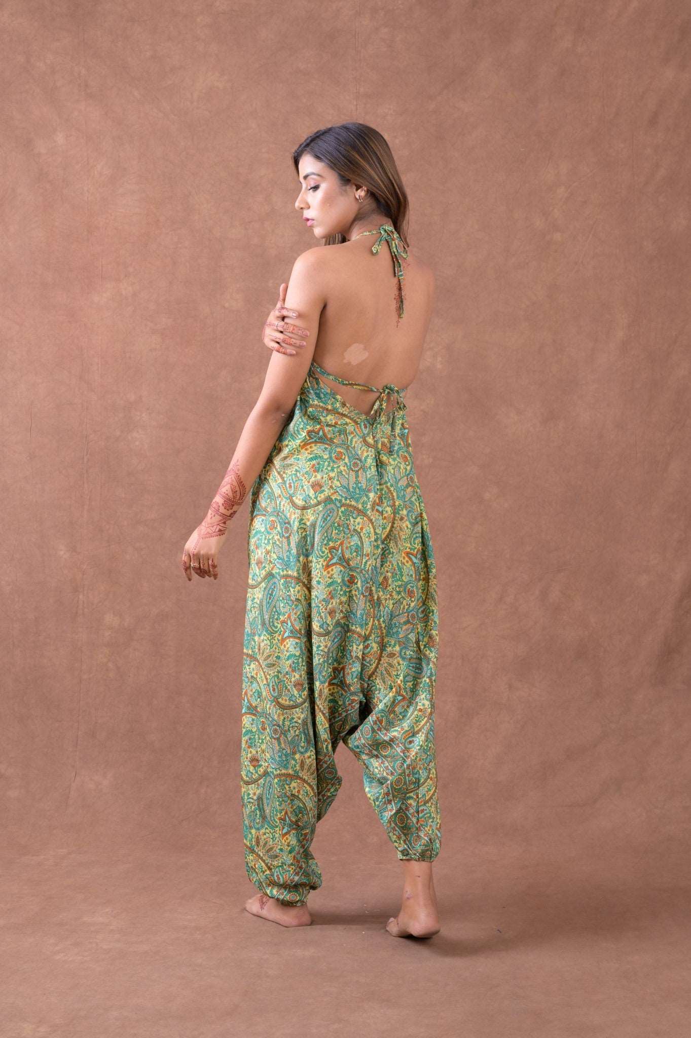 Rhea Boho Print Harem Jumpsuit Rhea Fashion