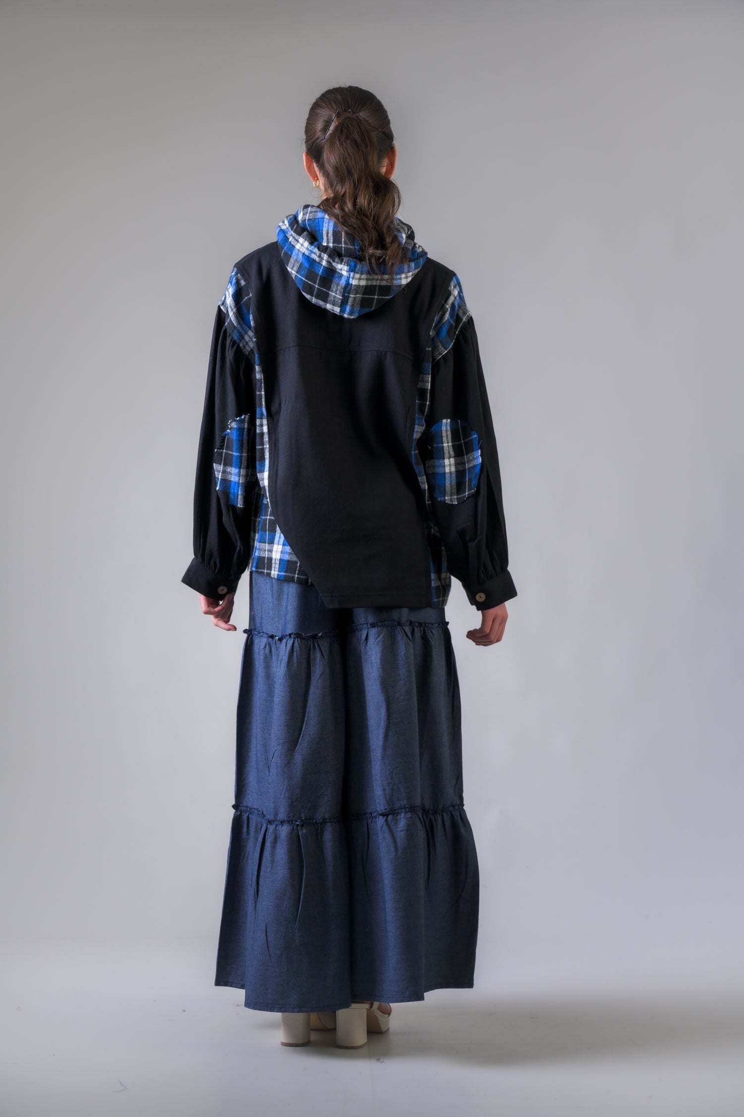 Burma Hoodie Shirt - Blue