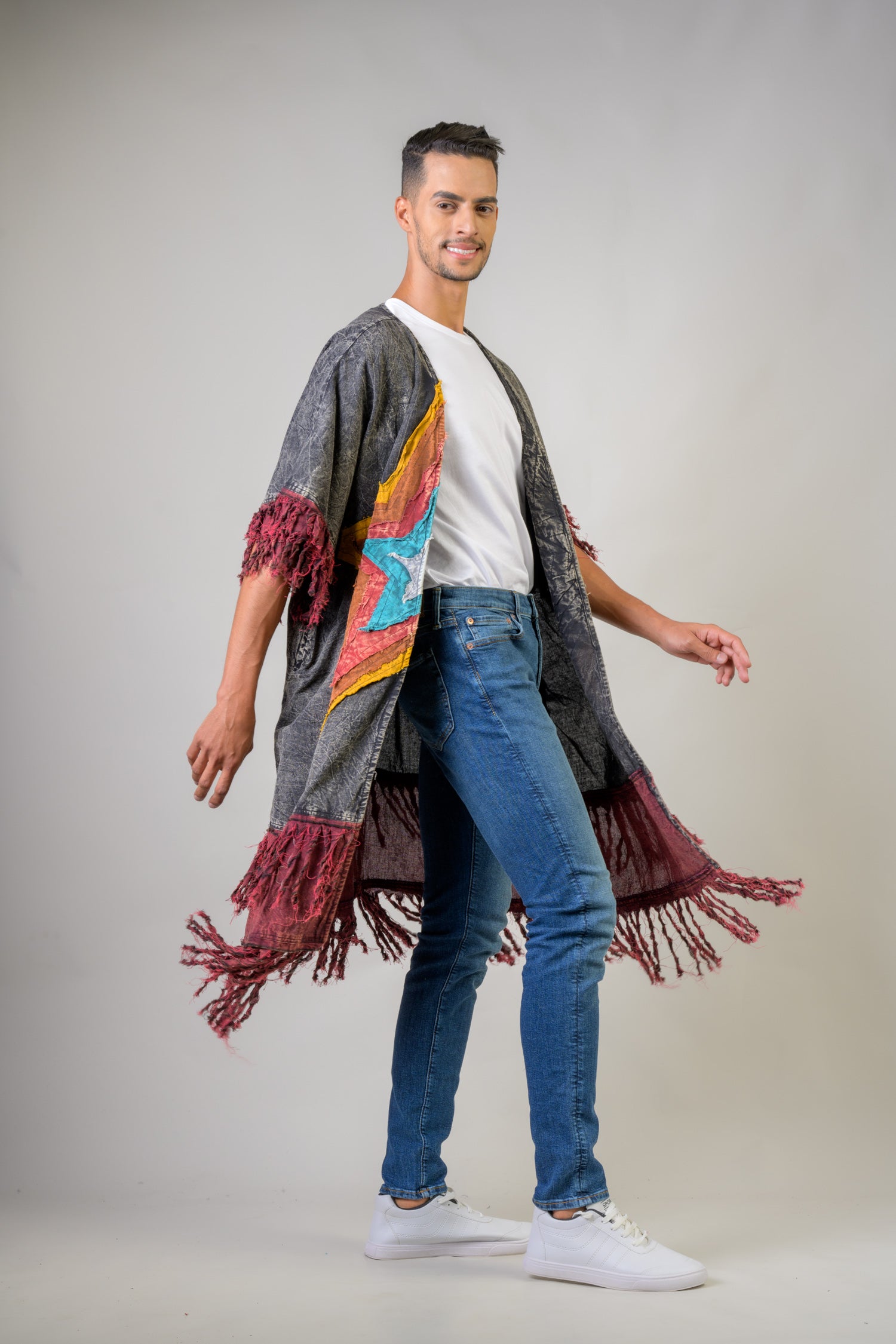 Rhea Cotton Fringe Duster