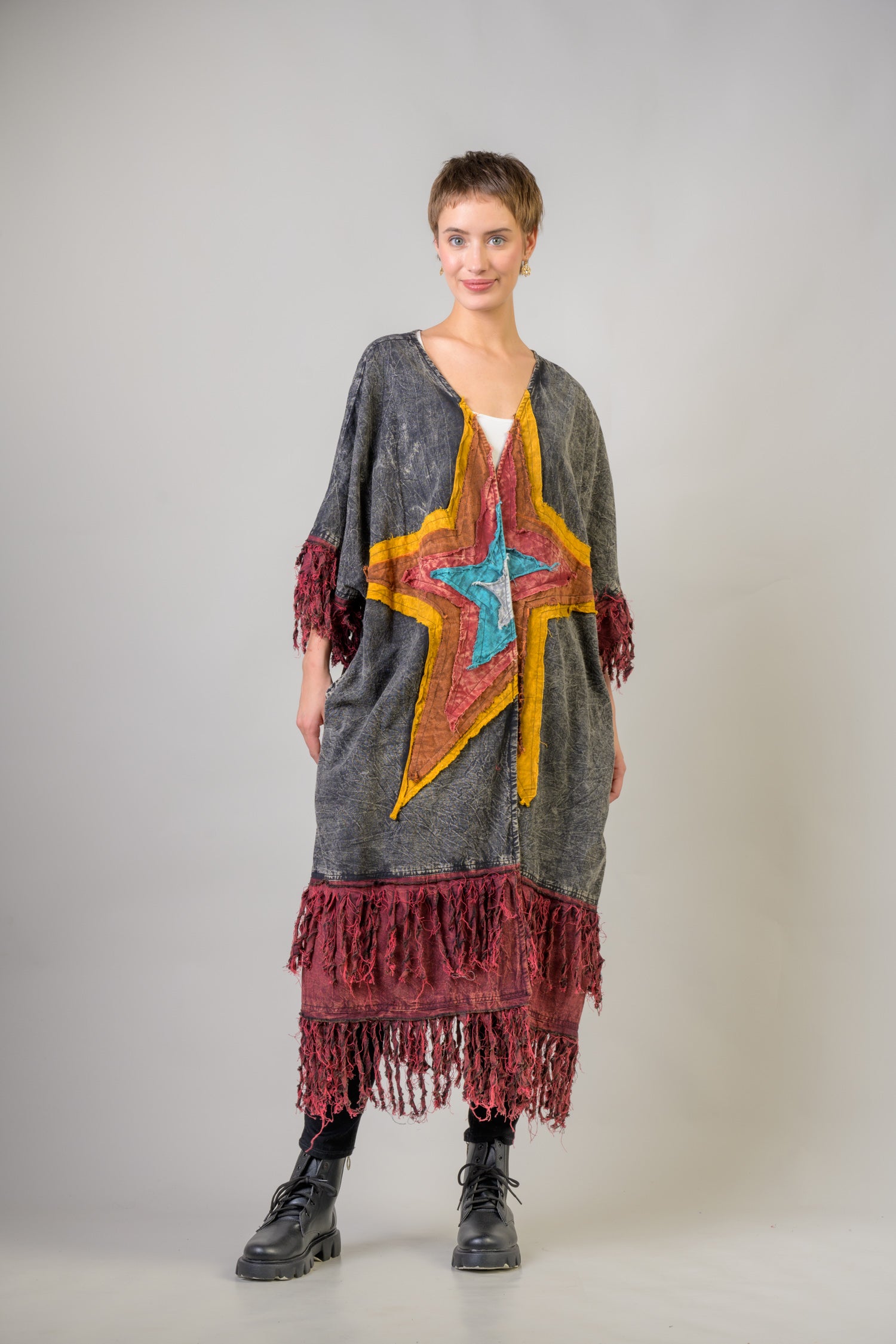 Rhea Cotton Fringe Duster