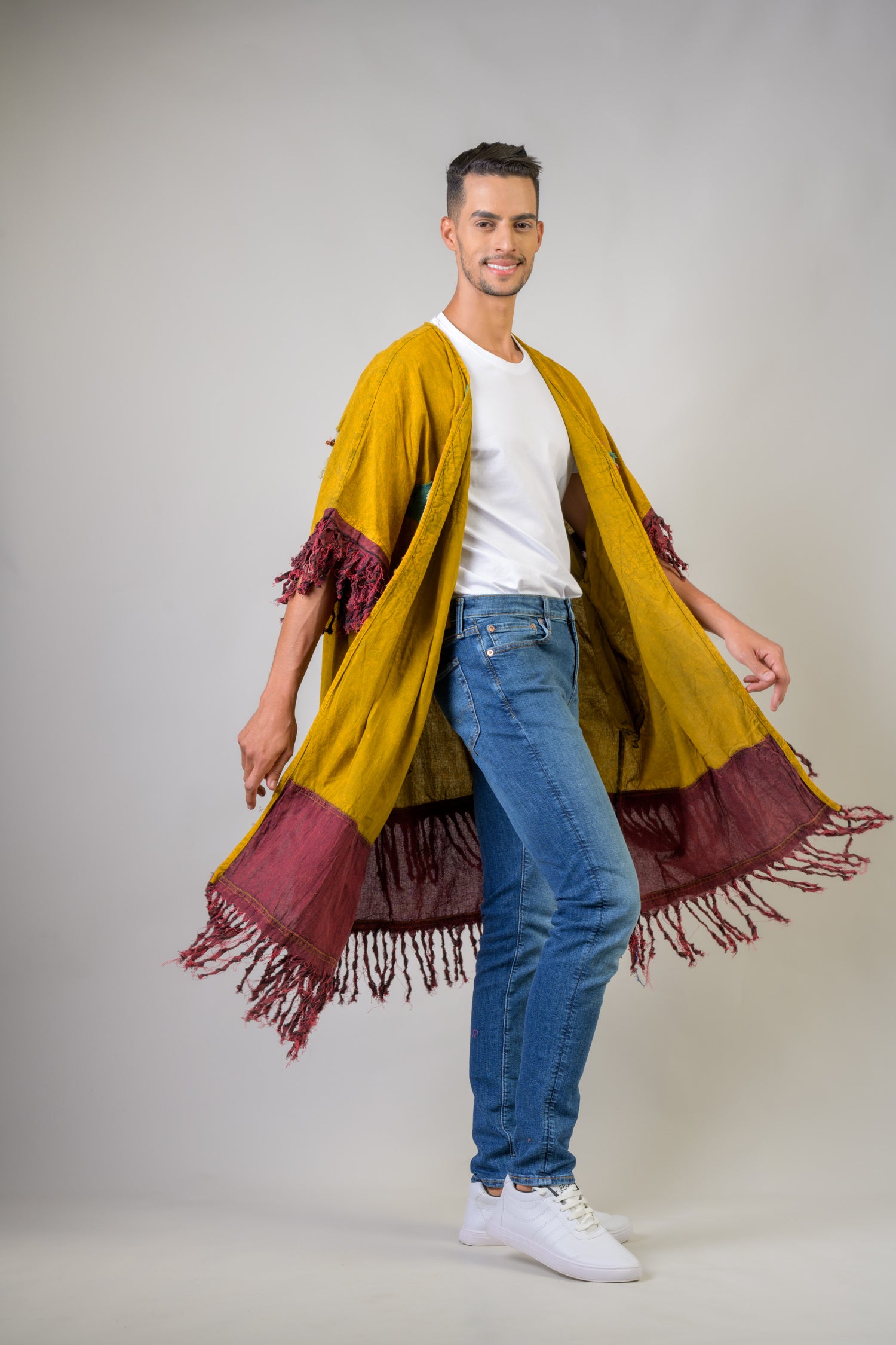 Rhea Cotton Fringe Duster