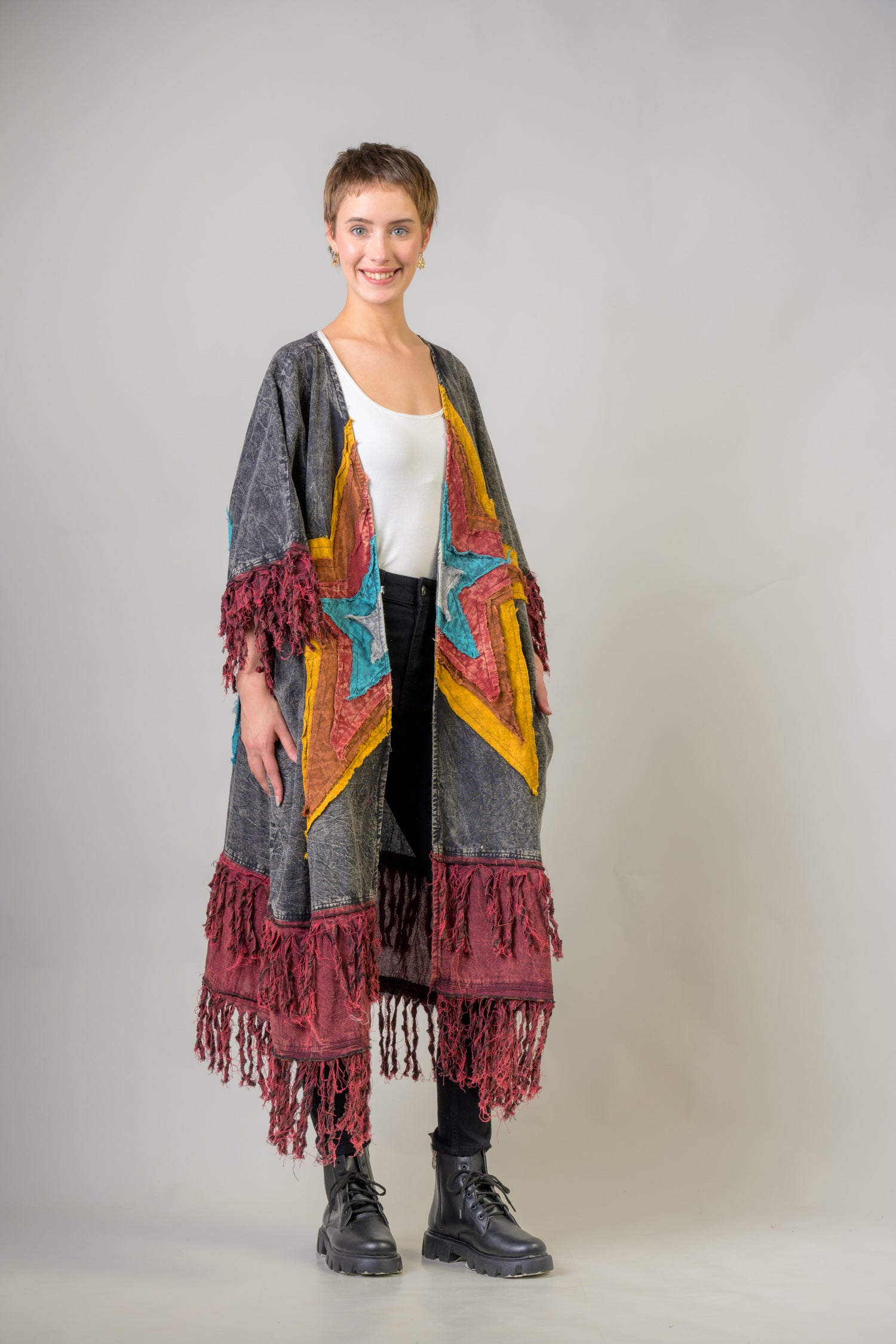 Rhea Cotton Fringe Duster