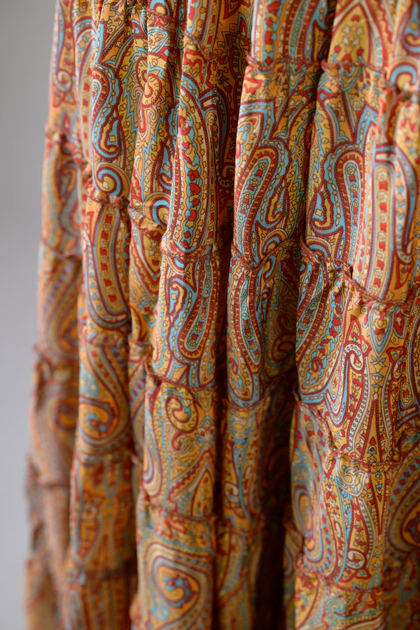 Layered Print Ruffle Skirt