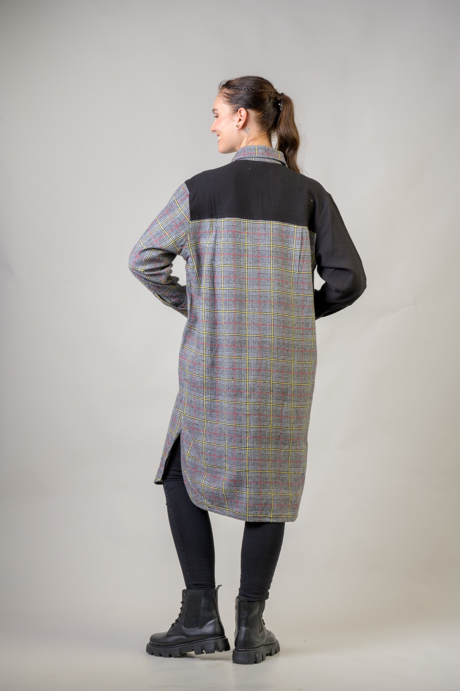 Mimosa Shirt Dress - Grey