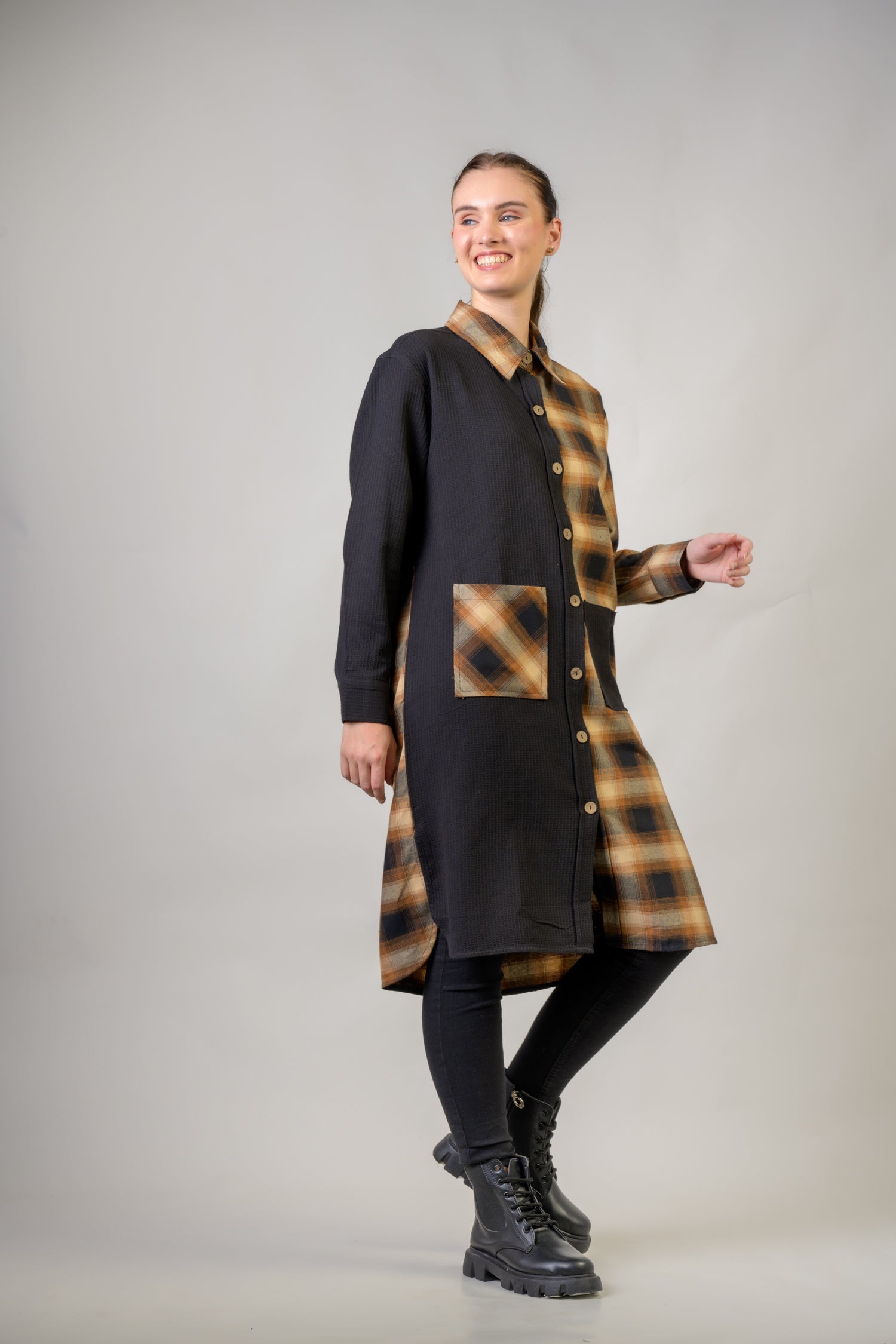 Rhea Mimosa Shirt Dress