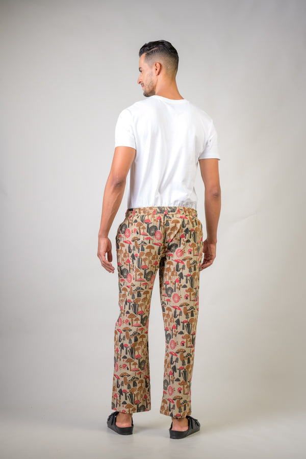 Mushroom Print Pants