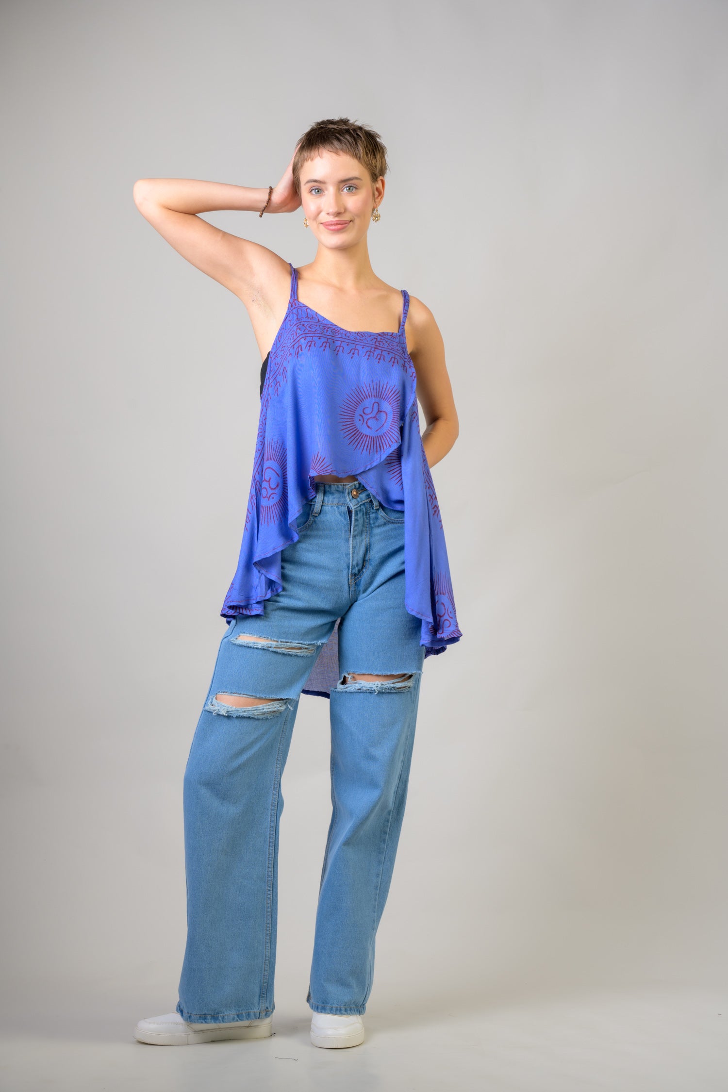 Rhea Om Tank Crop Top