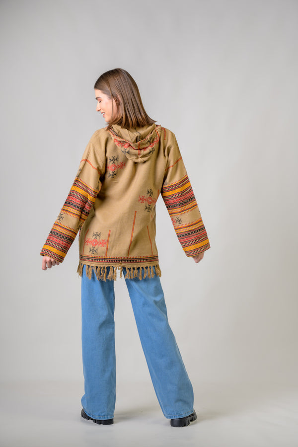 Pattern Zippered Jacket