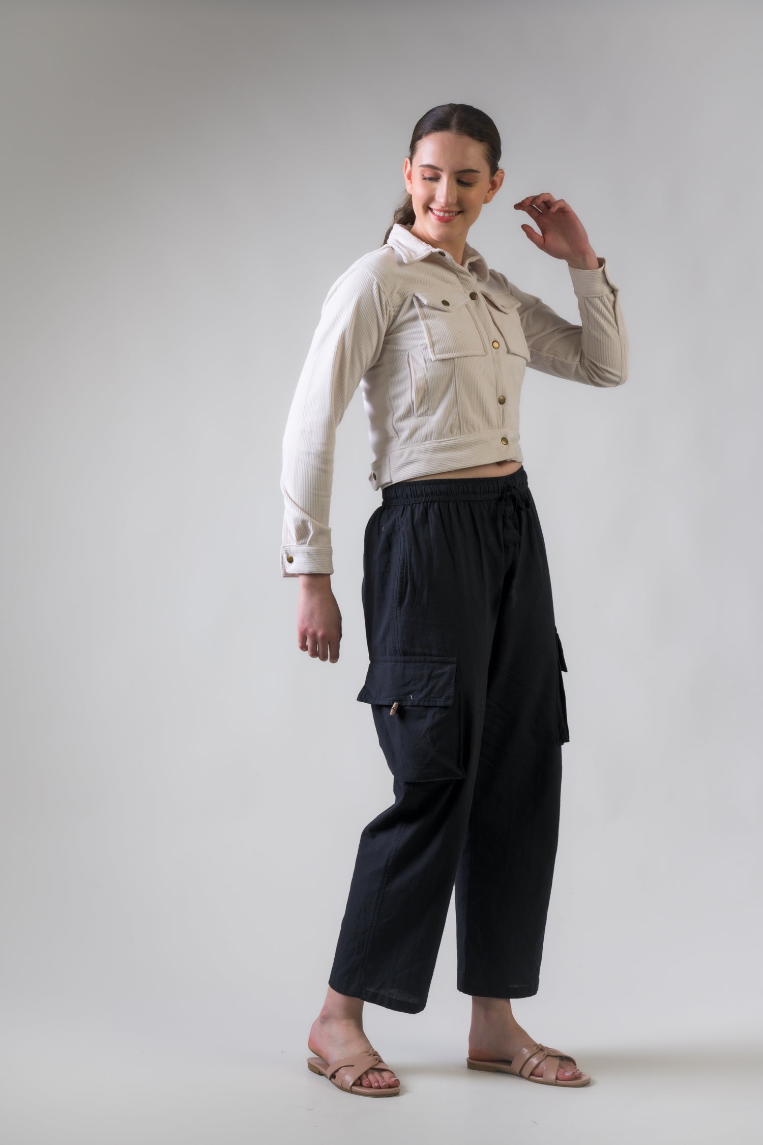 Smooth Style Long Sleeve Top - White