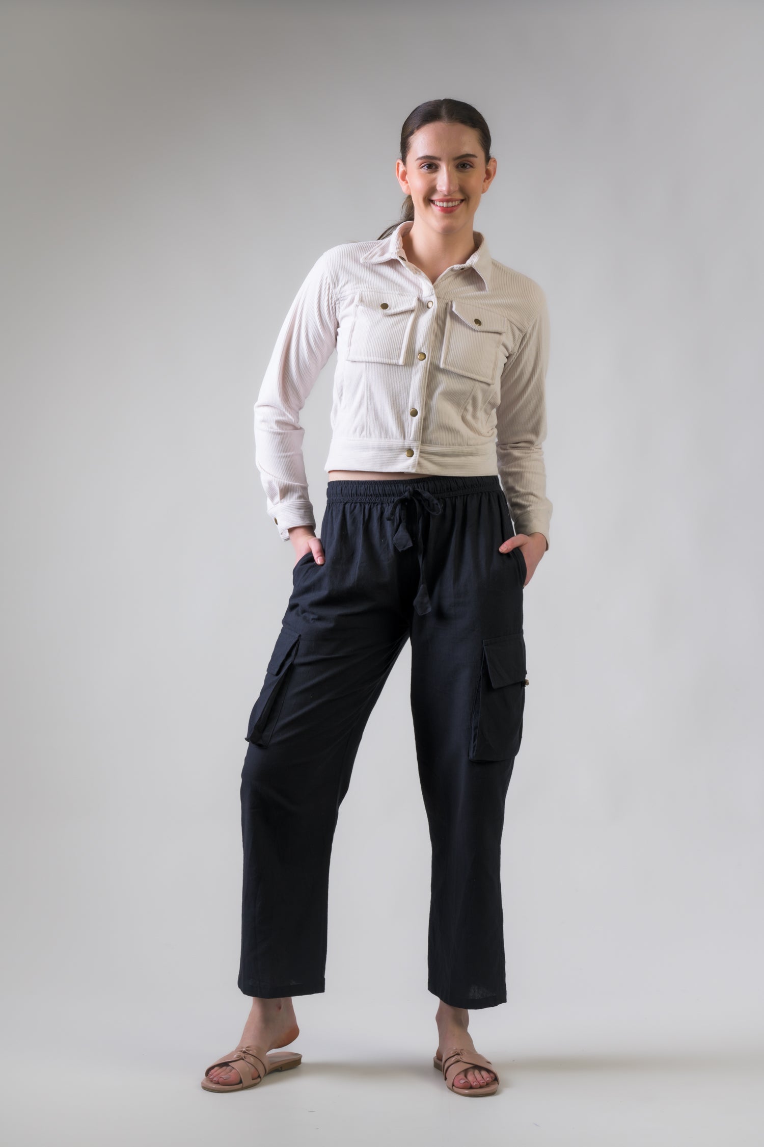 Smooth Style Long Sleeve Top - White