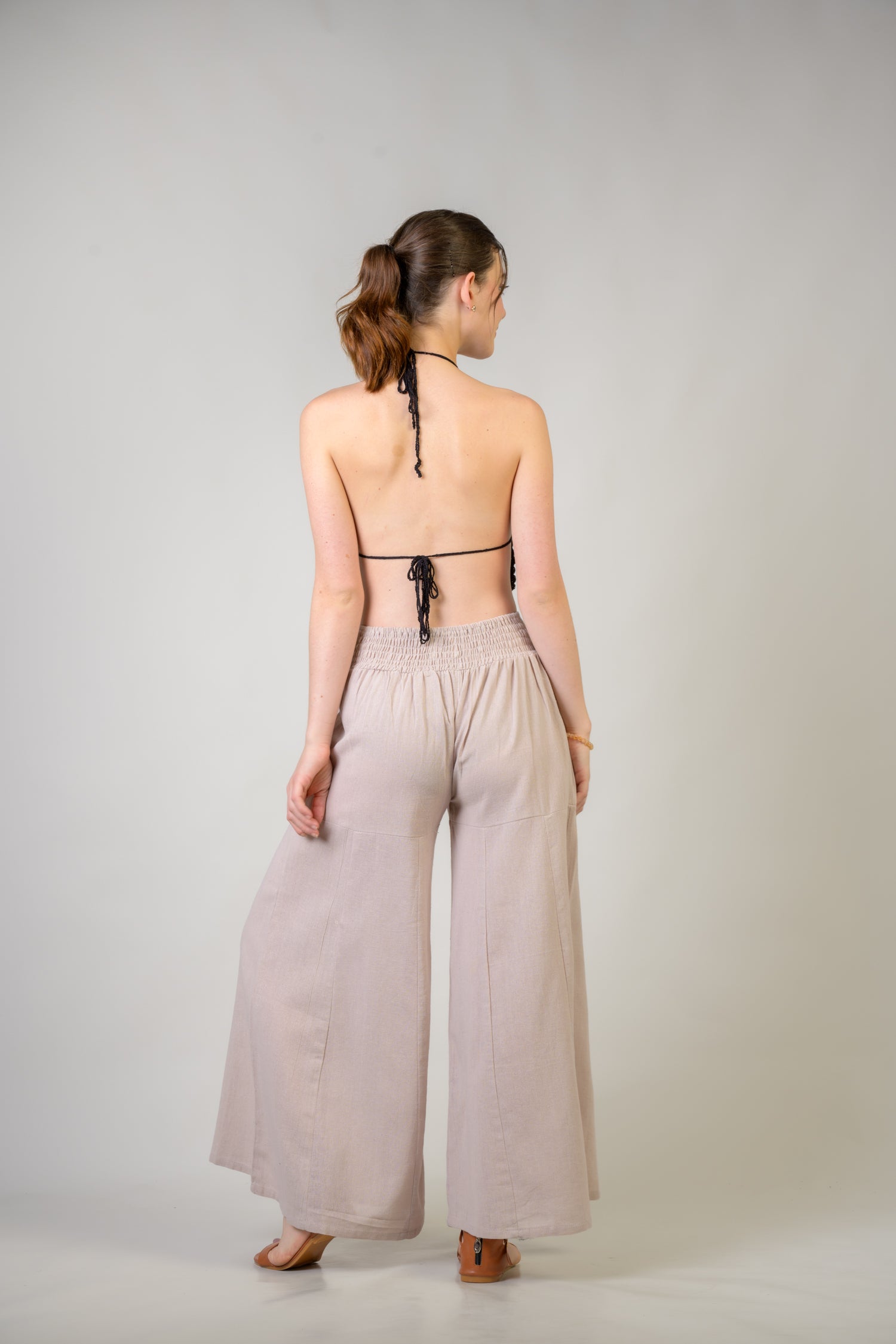 Rhea Solid Wide Leg Pants