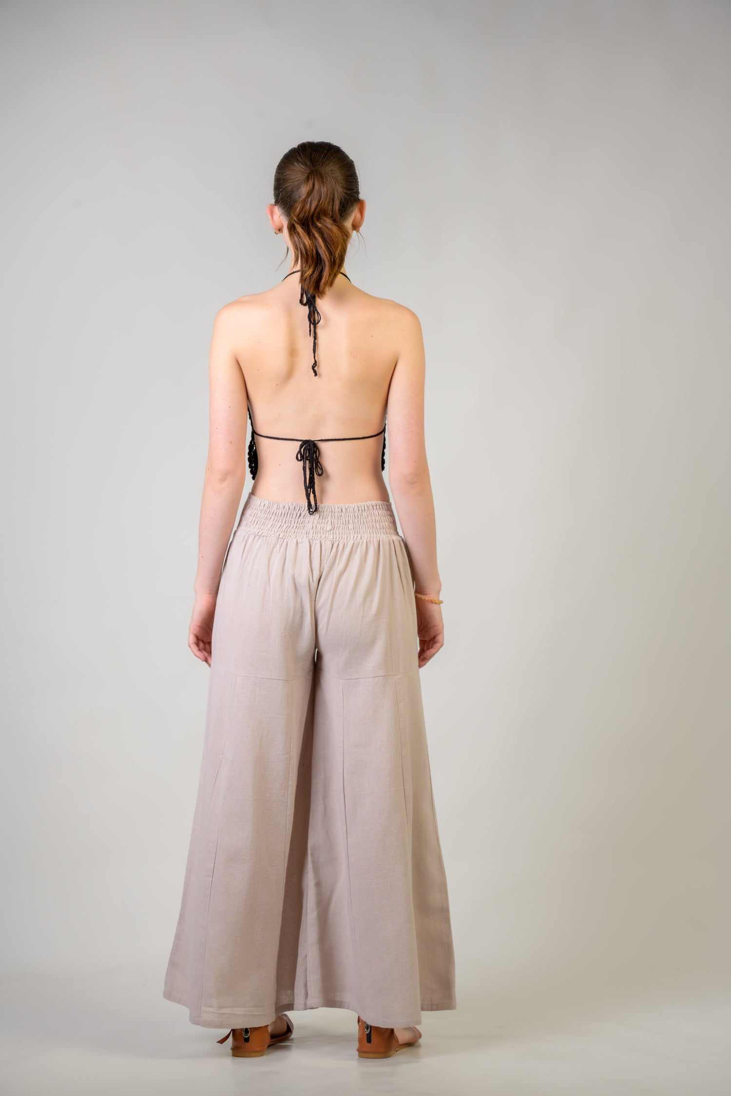 Rhea Solid Wide Leg Pants