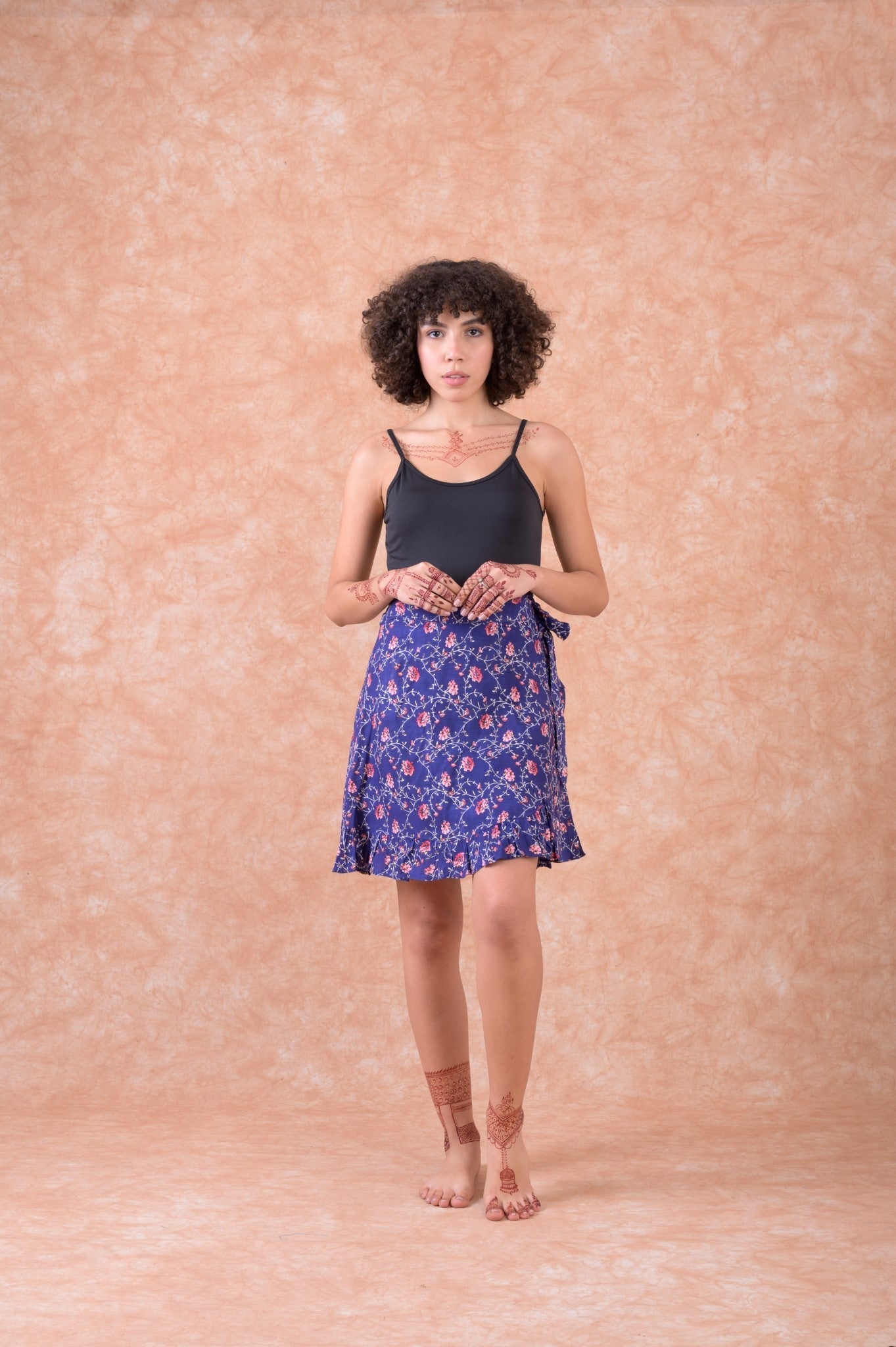 Rhea Mini Wrap Skirt