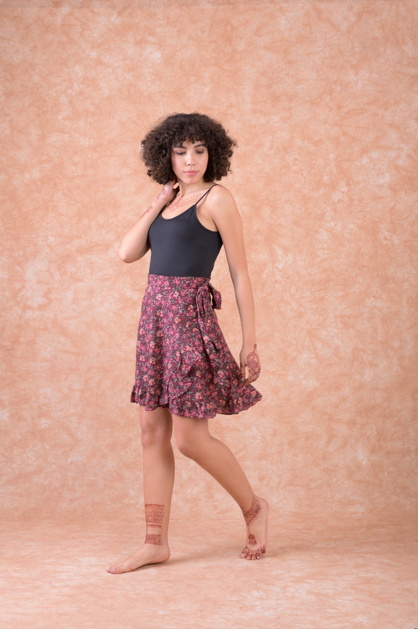 Rhea Mini Wrap Skirt