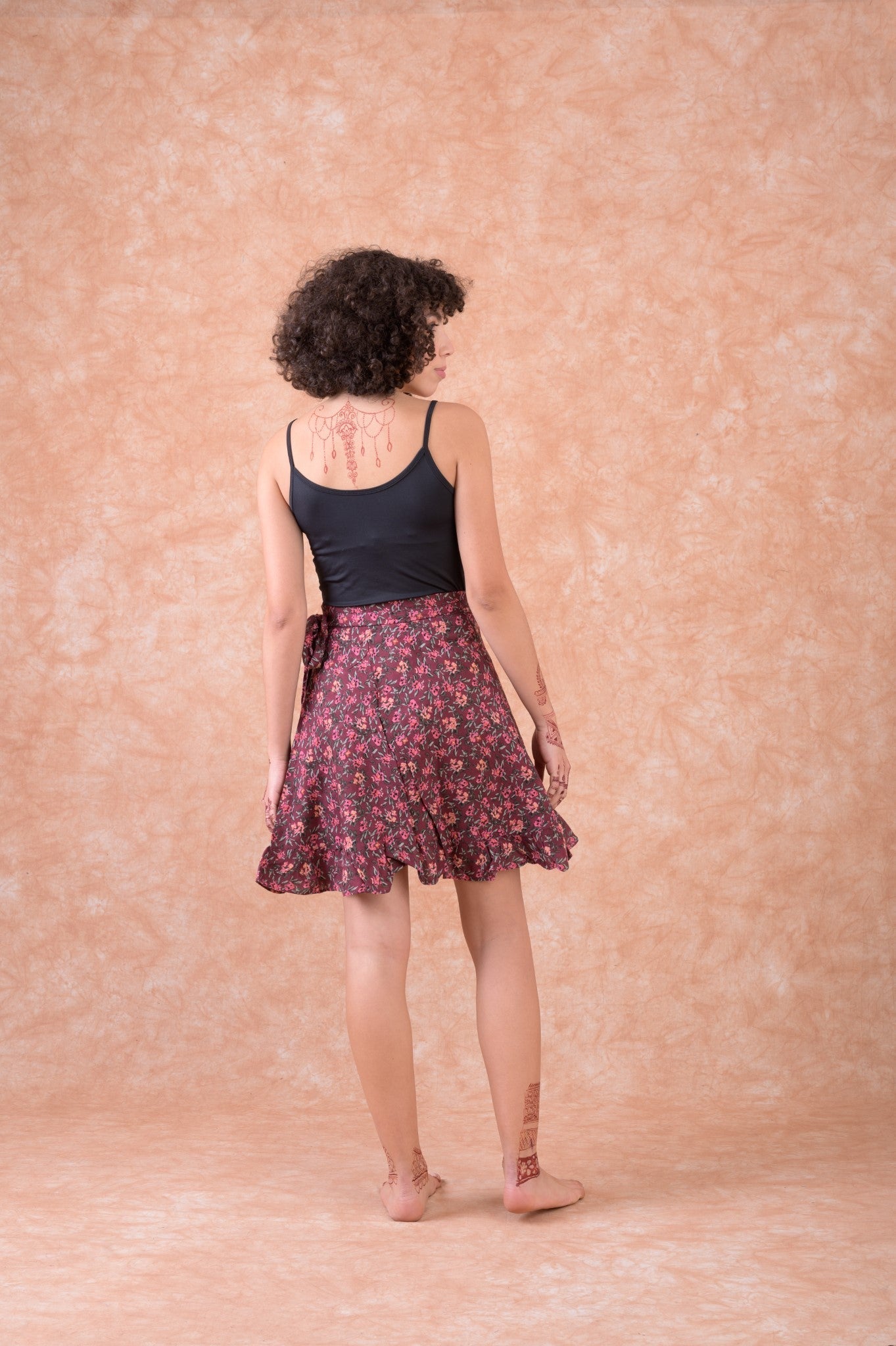 Rhea Mini Wrap Skirt