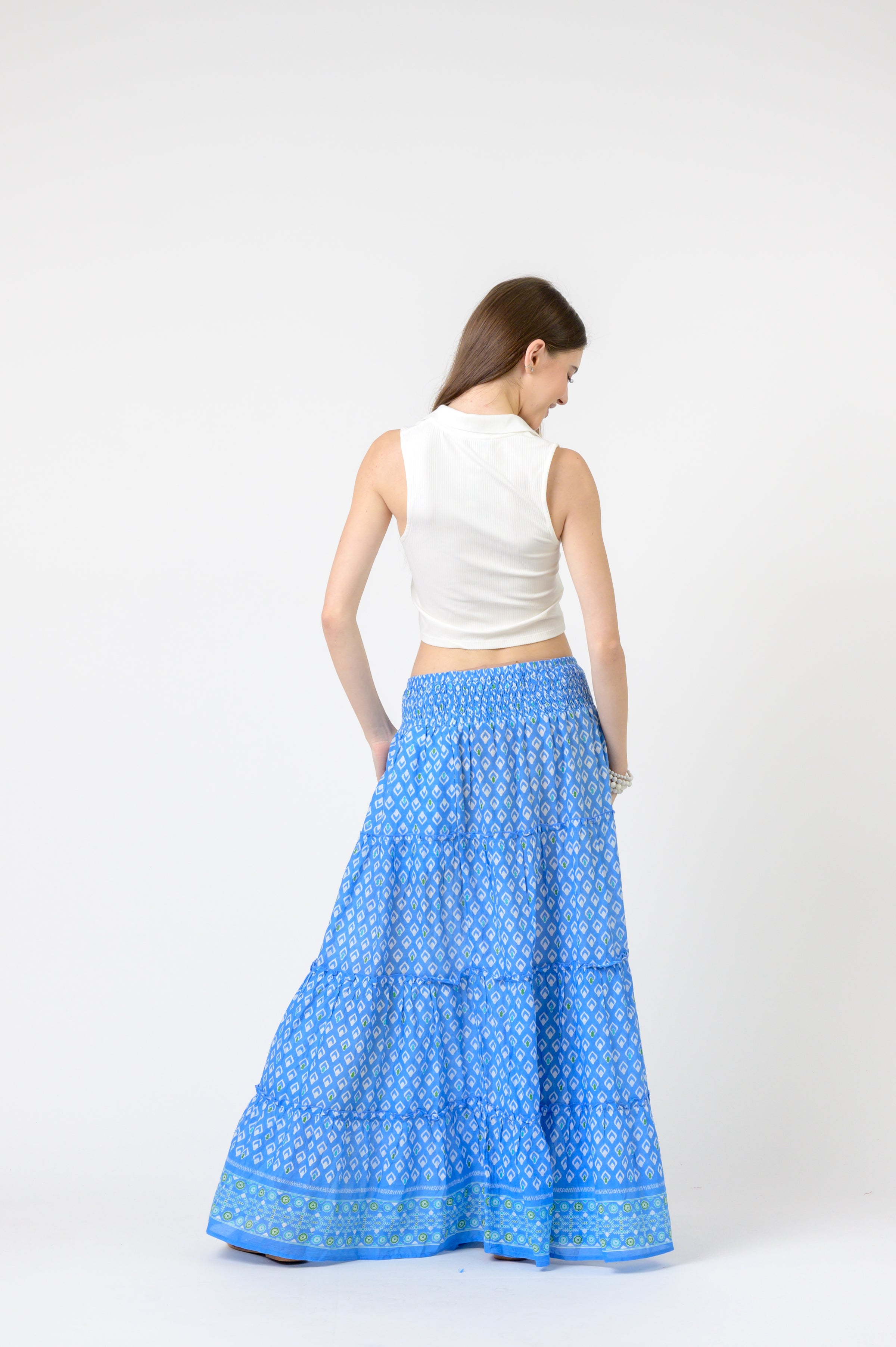 Tiered Skirt Pocahontas print