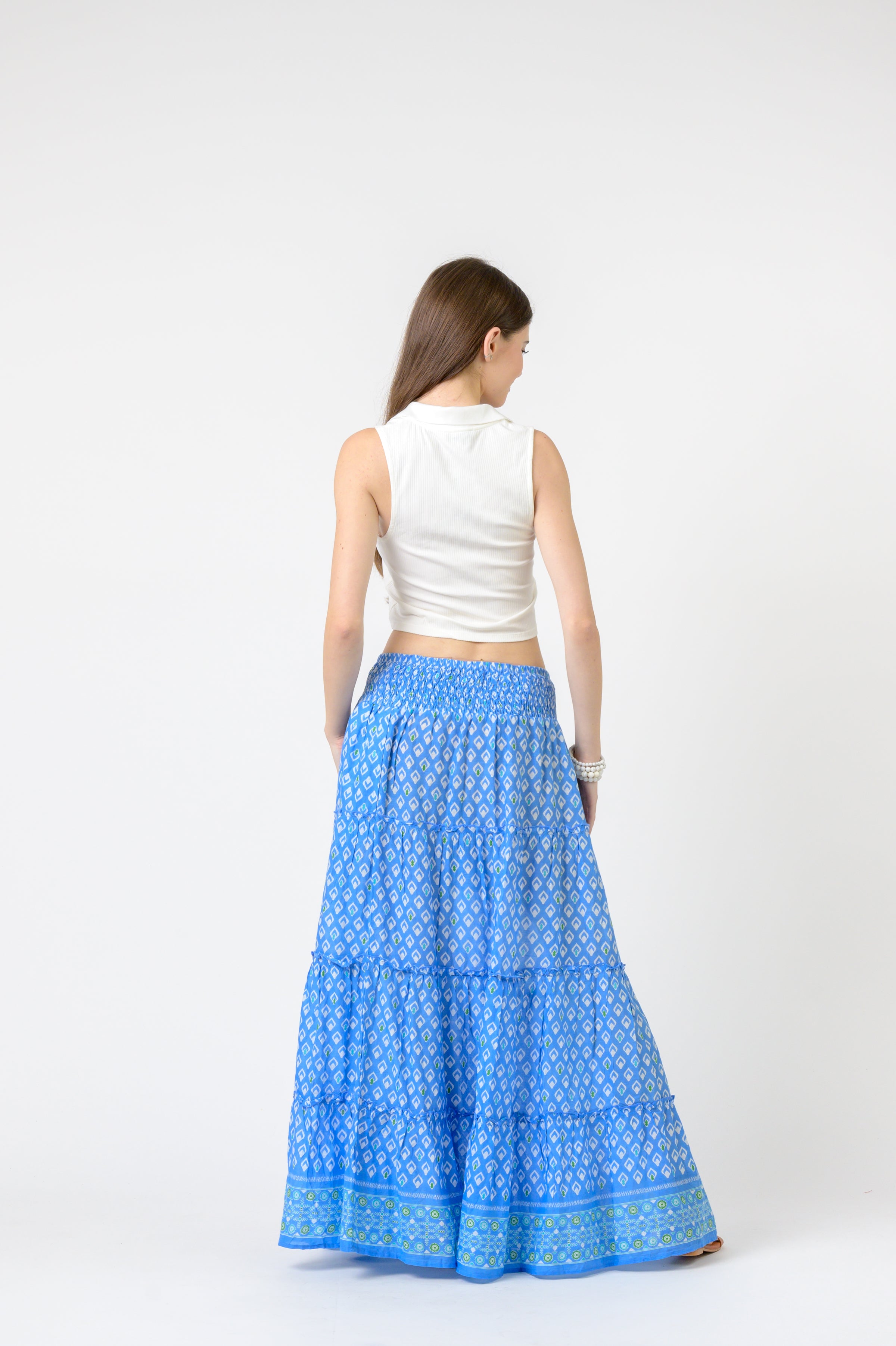 Tiered Skirt Pocahontas print