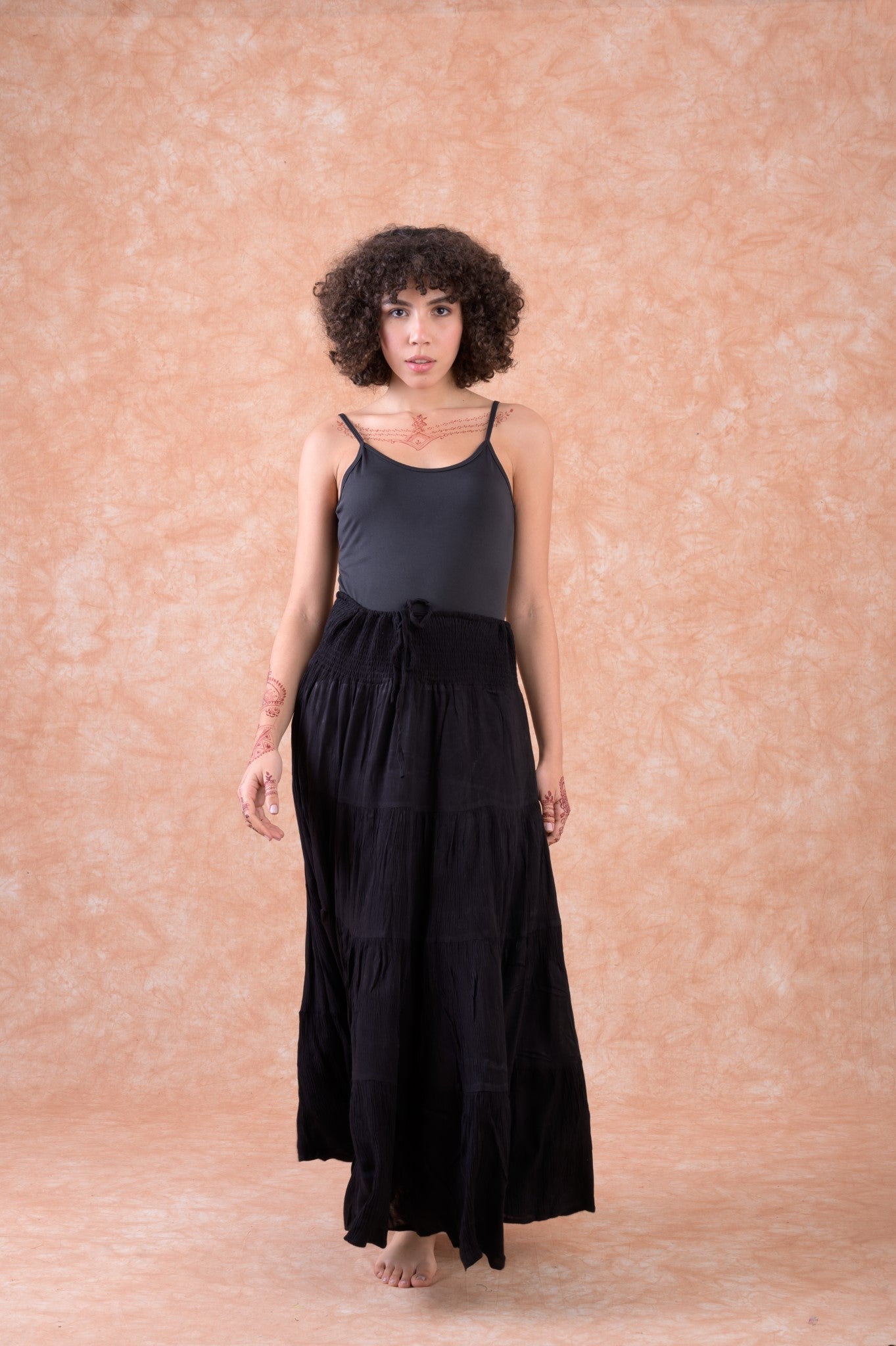 Rhea Bingo Tiered Skirt