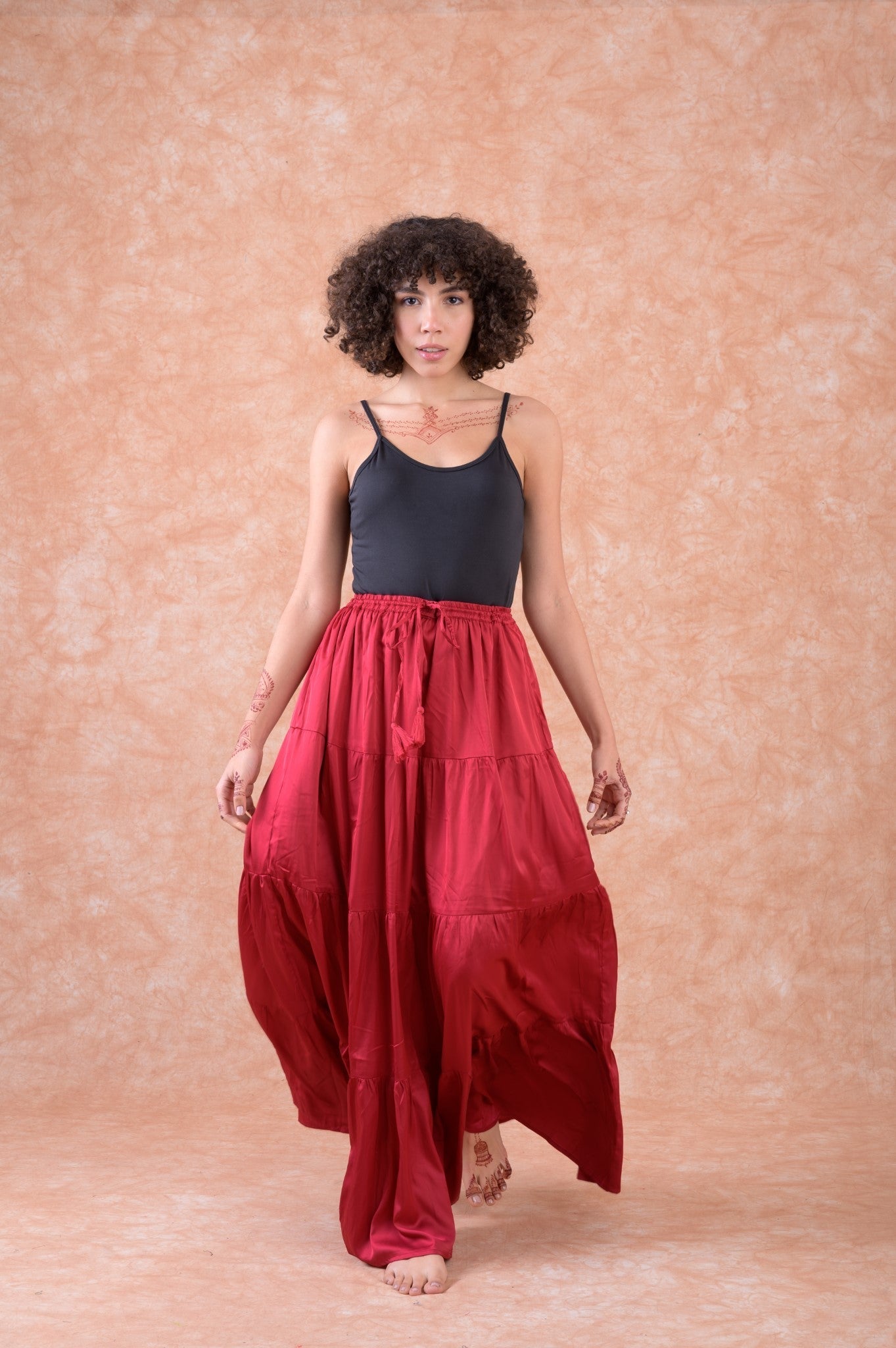 Rhea Bingo Tiered Skirt