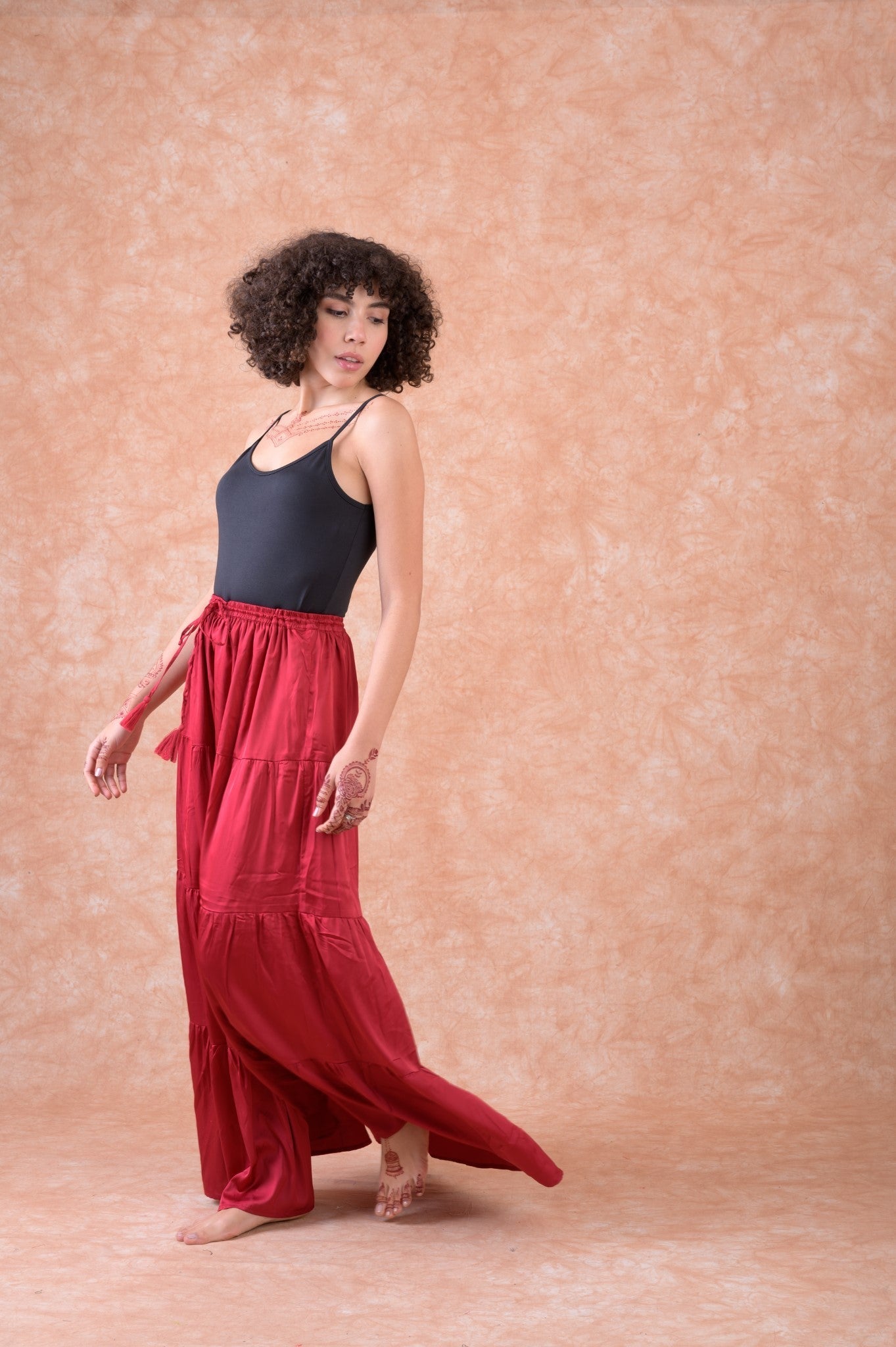 Rhea Bingo Tiered Skirt
