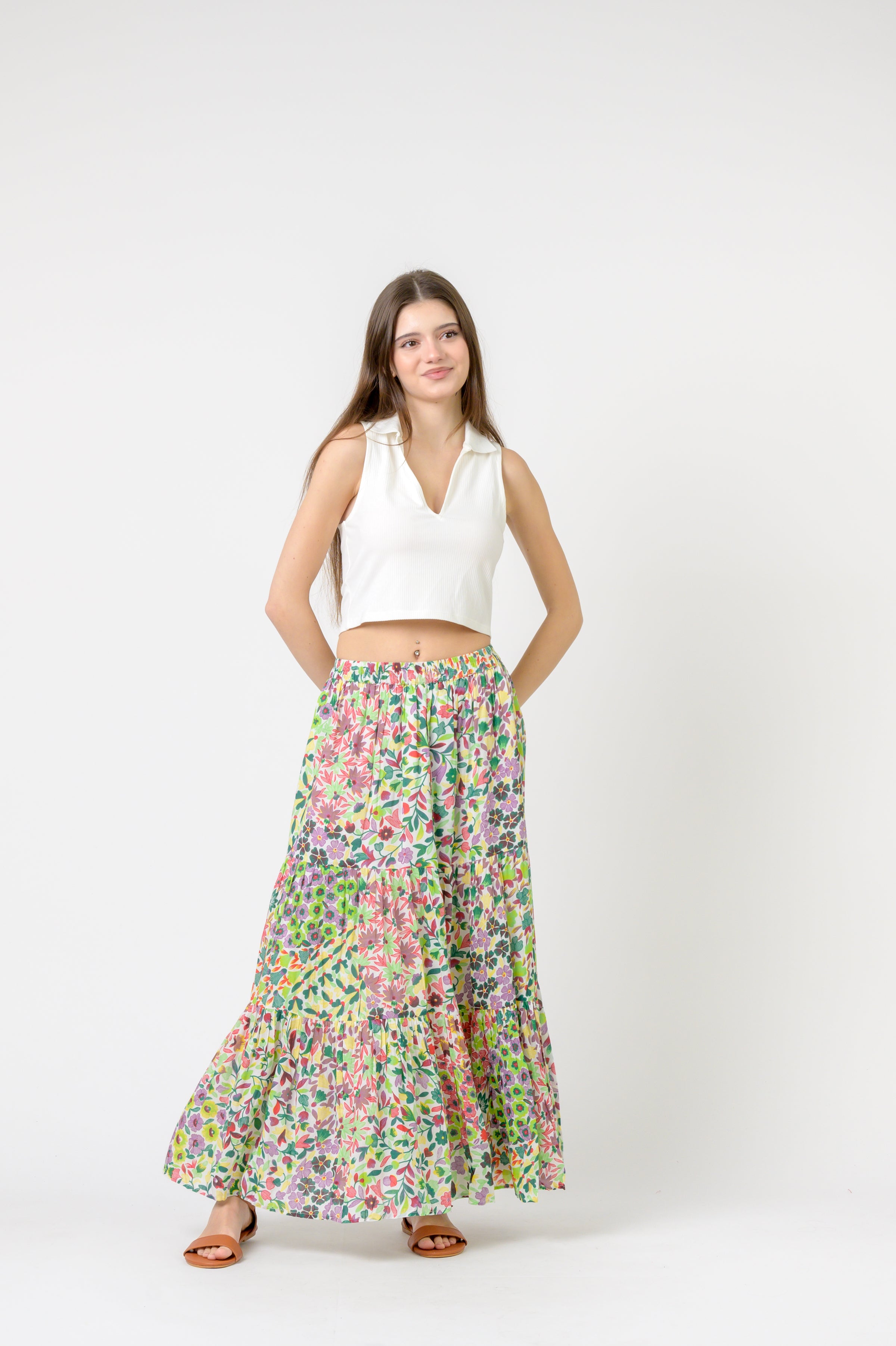 Flower Garden Slipped Skirt