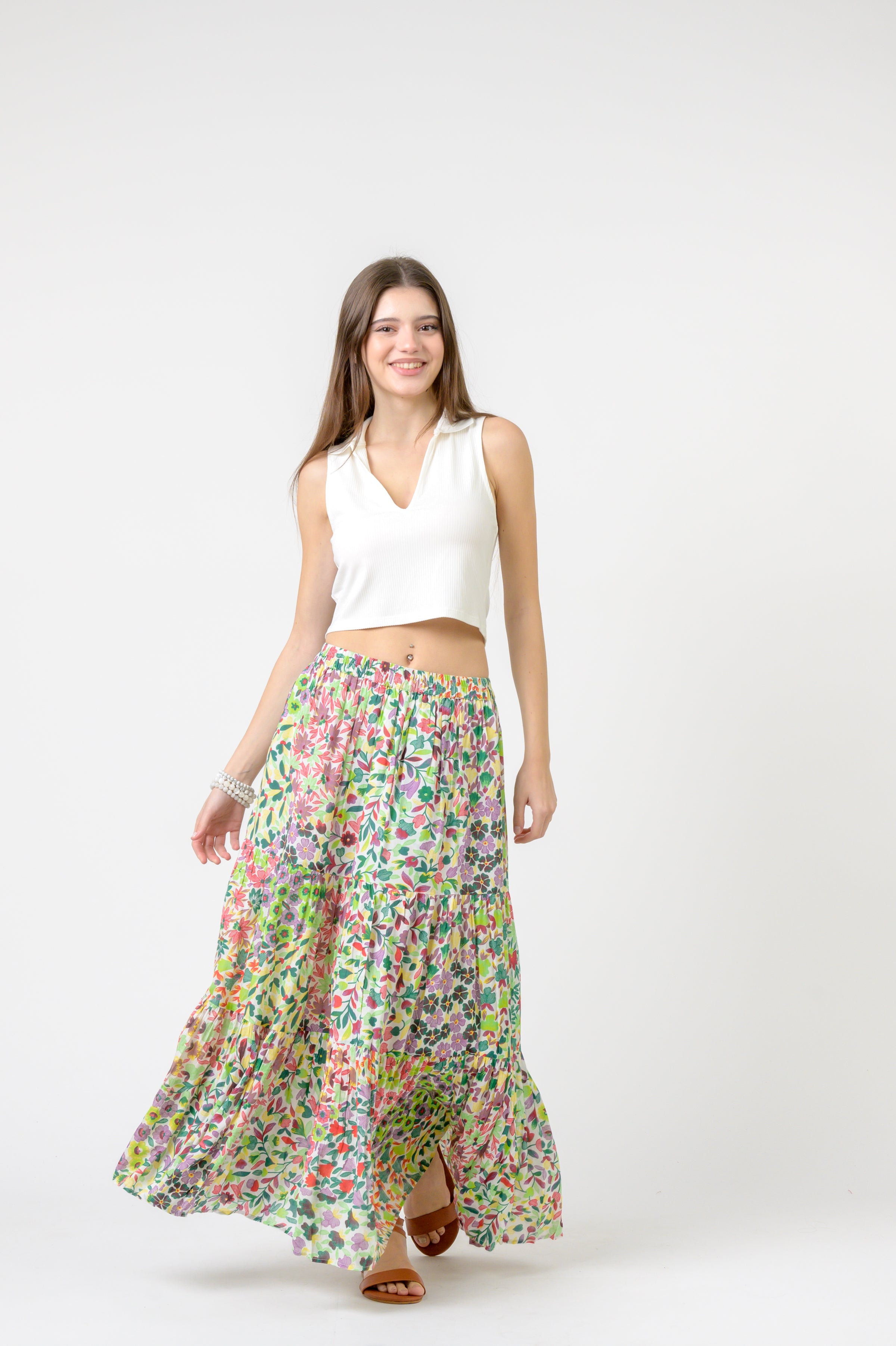 Flower Garden Slipped Skirt