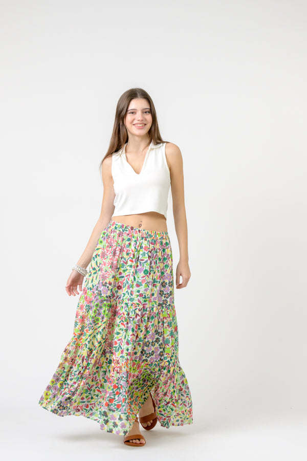 Flower Garden Slipped Skirt