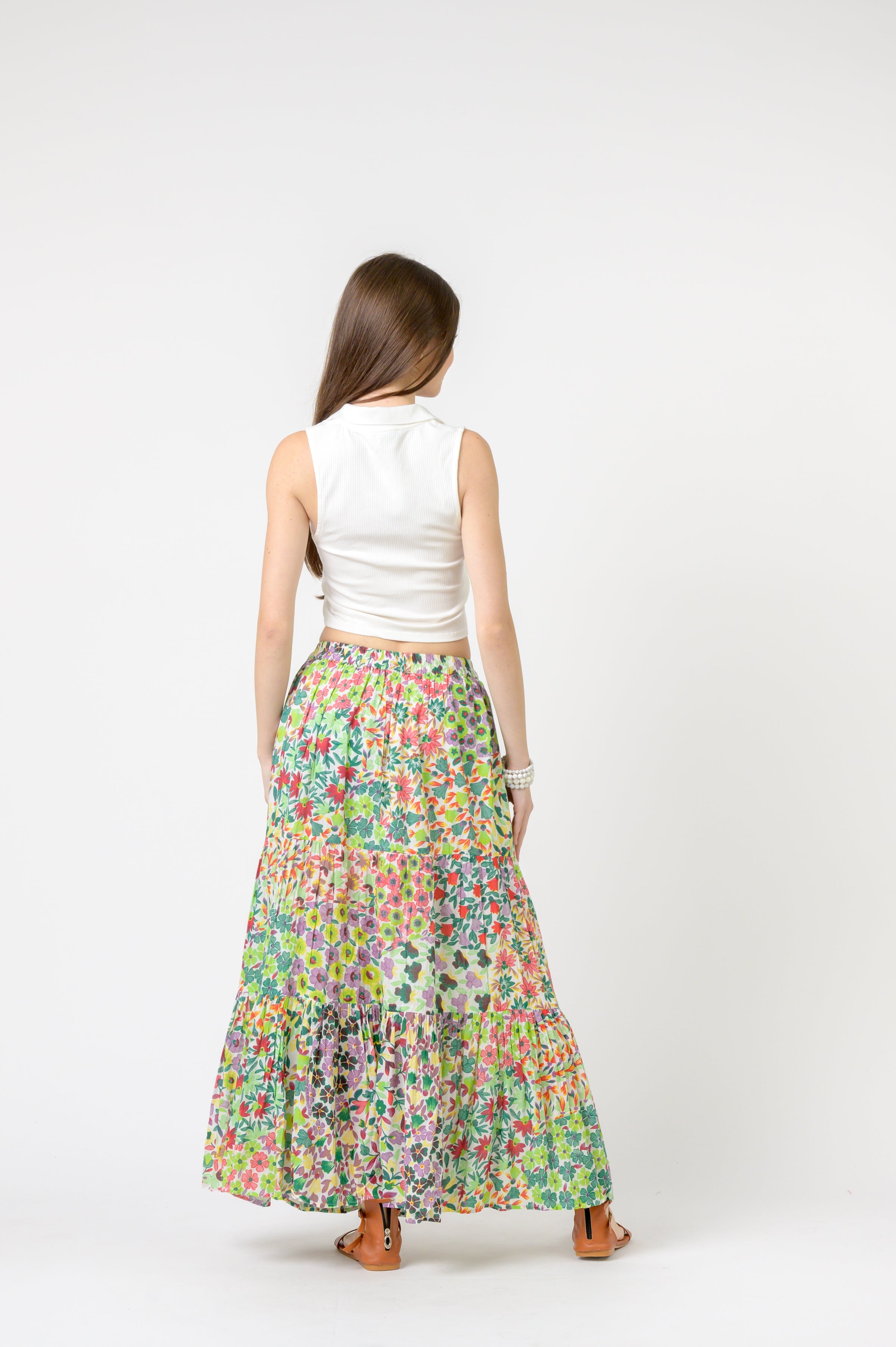 Flower Garden Slipped Skirt