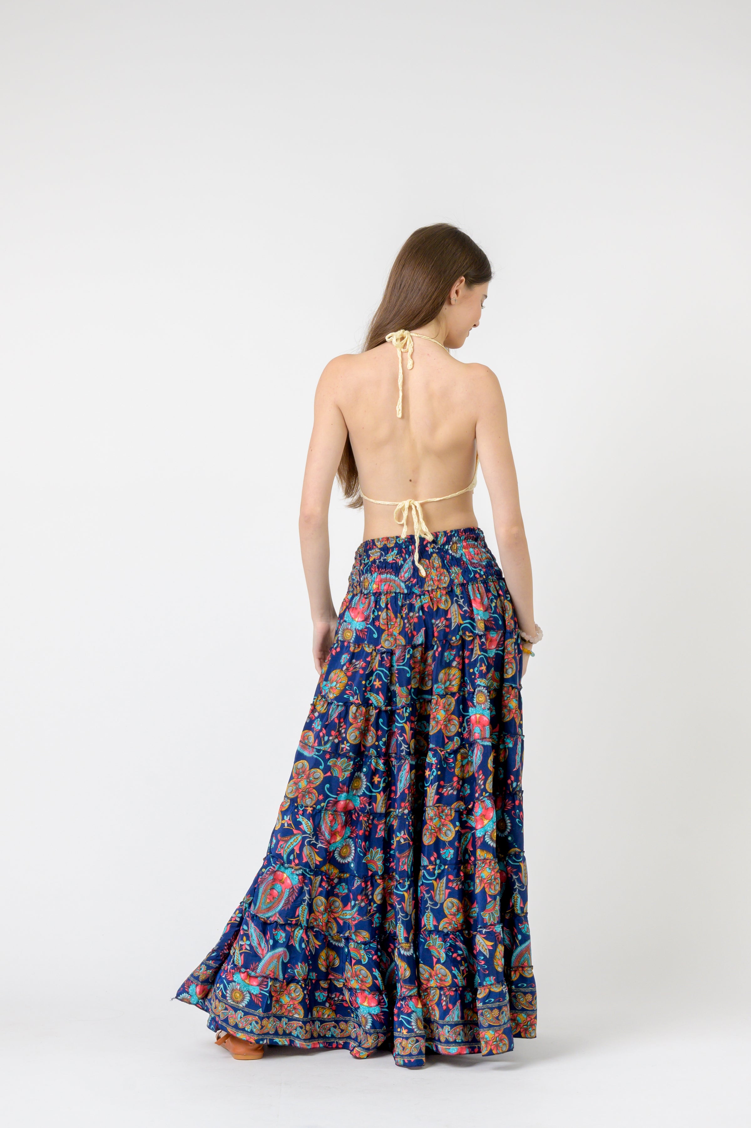 Layered Print Ruffle Skirt - Assorted
