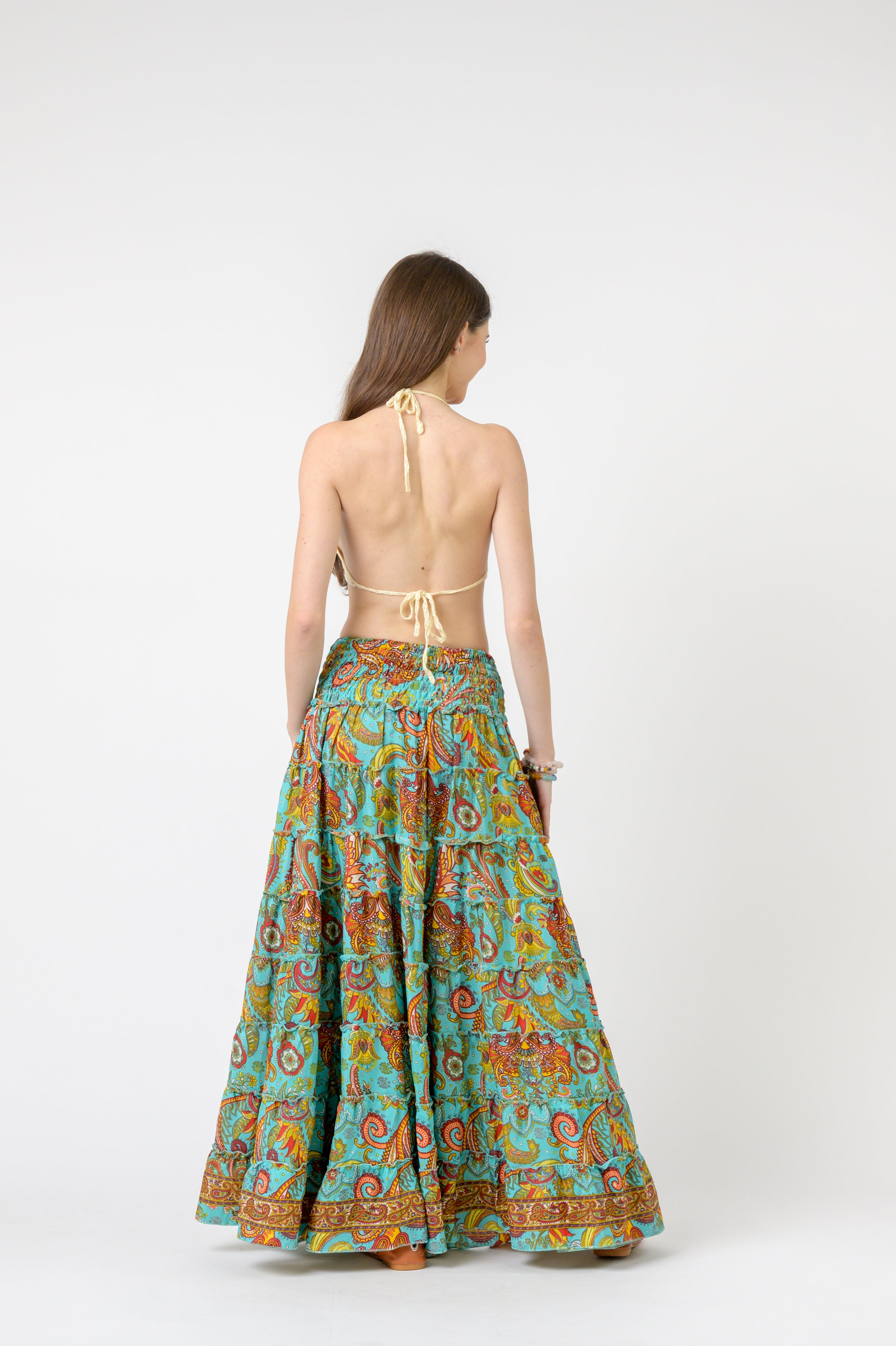 Layered Print Ruffle Skirt - Assorted