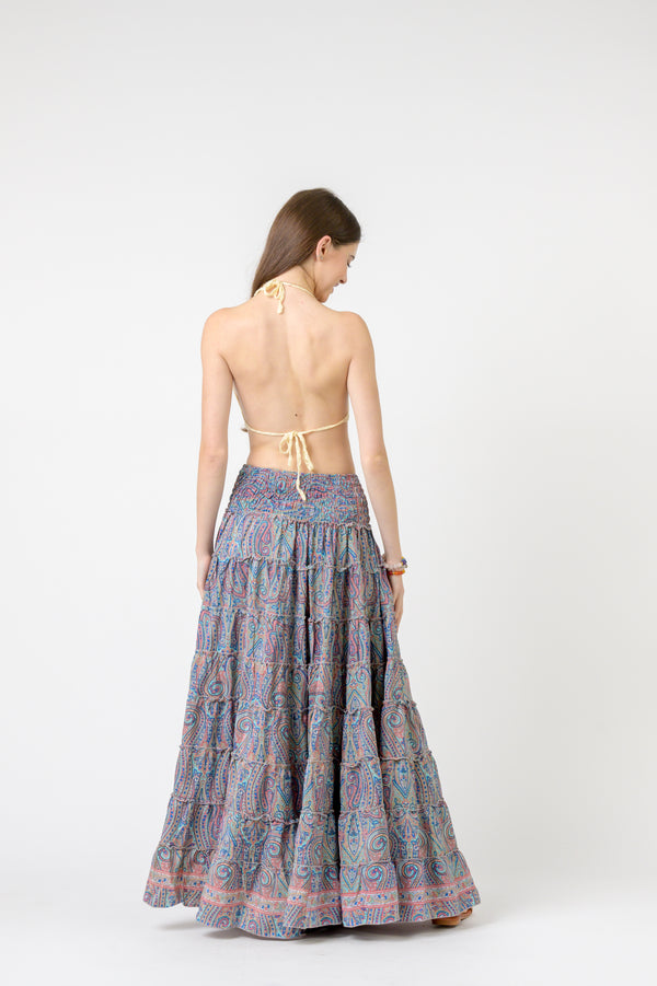 Layered Print Ruffle Skirt - Assorted