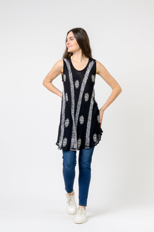 Balanced Sleeveless Top - Black