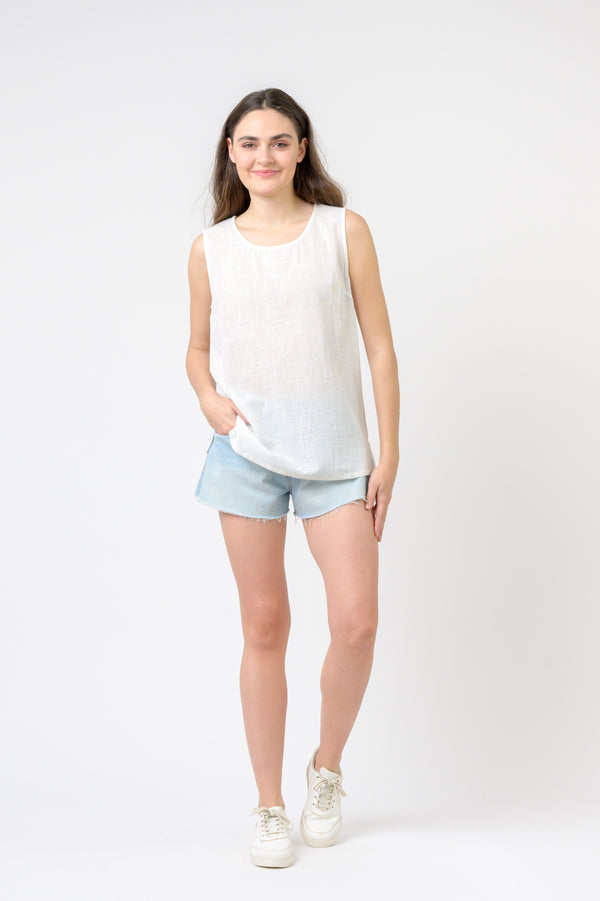 Essen Cami Thin Top - White
