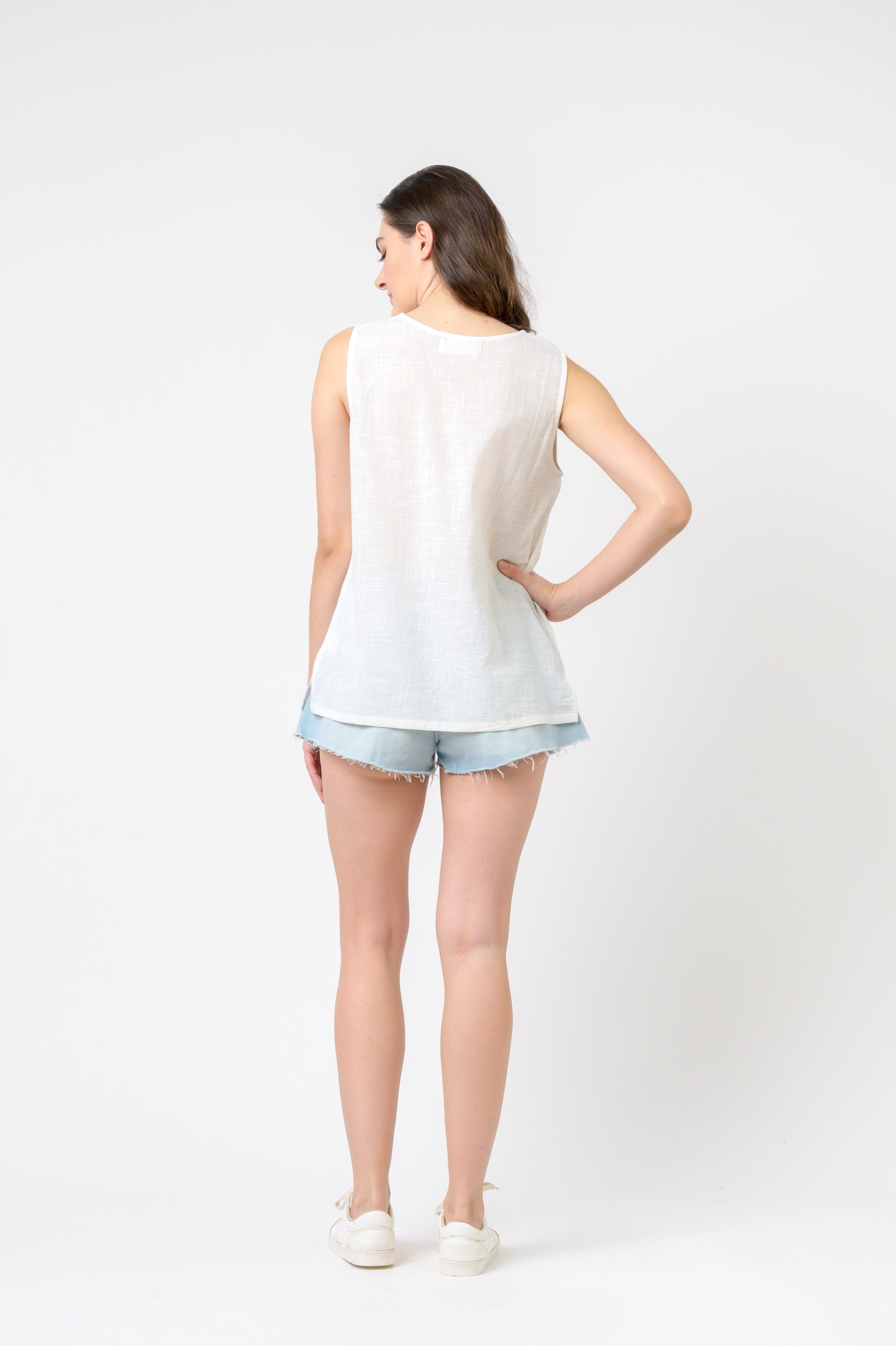 Essen Cami Thin Top - White