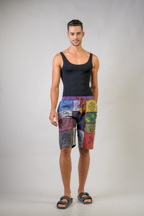 Patch Shorts - Multicolor