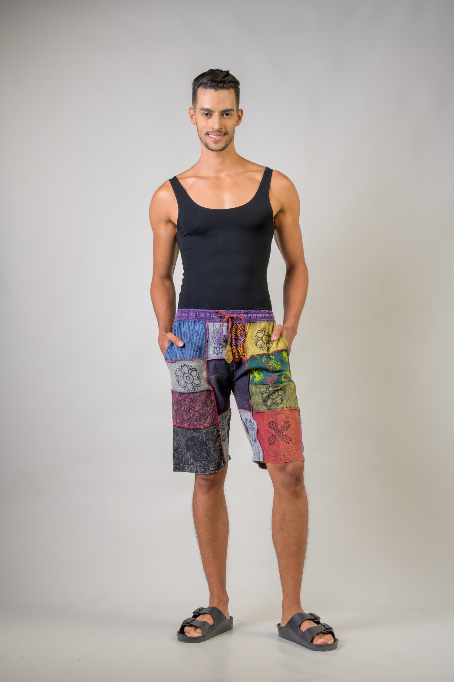 Patch Shorts - Multicolor