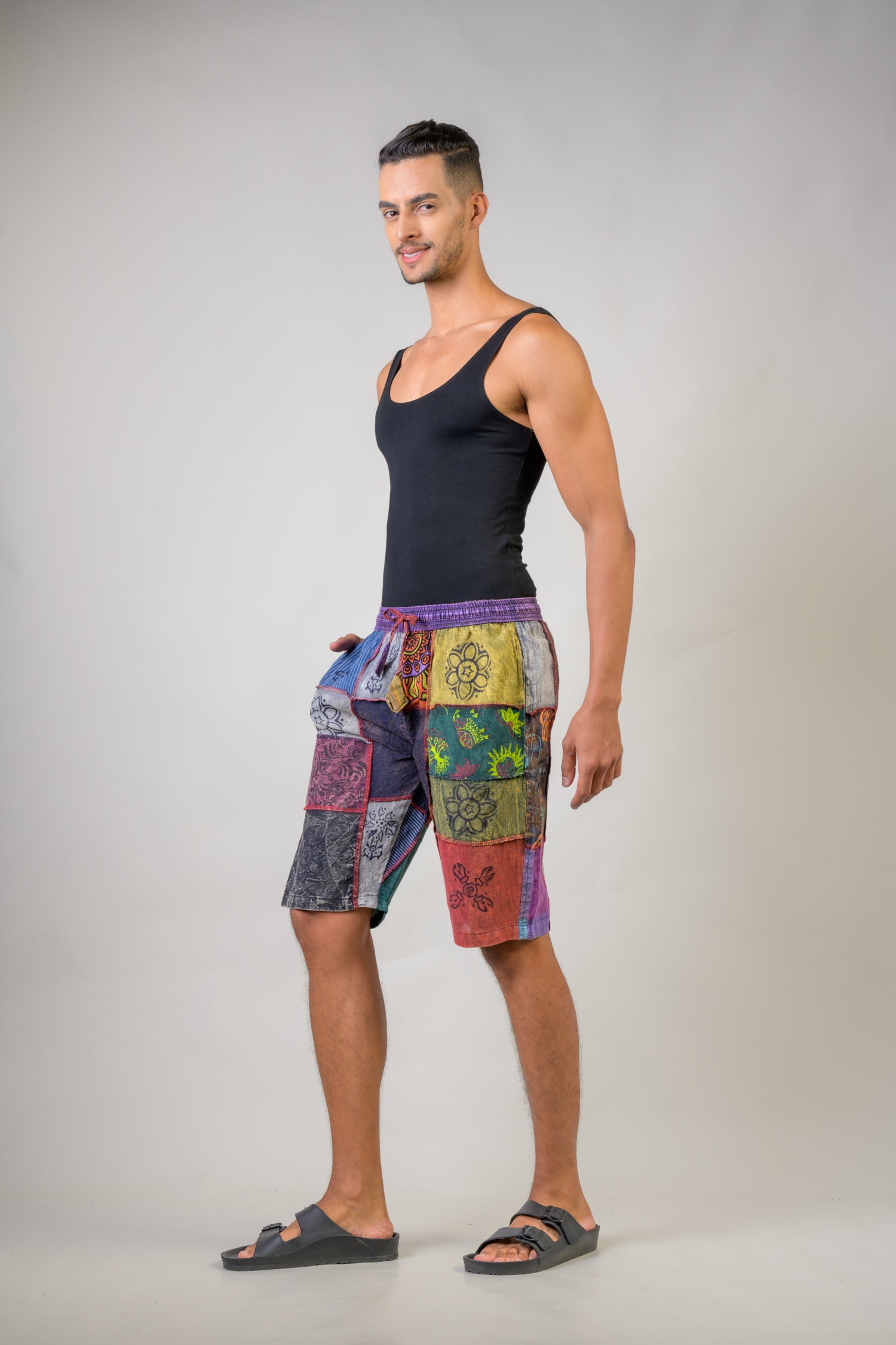 Patch Shorts - Multicolor